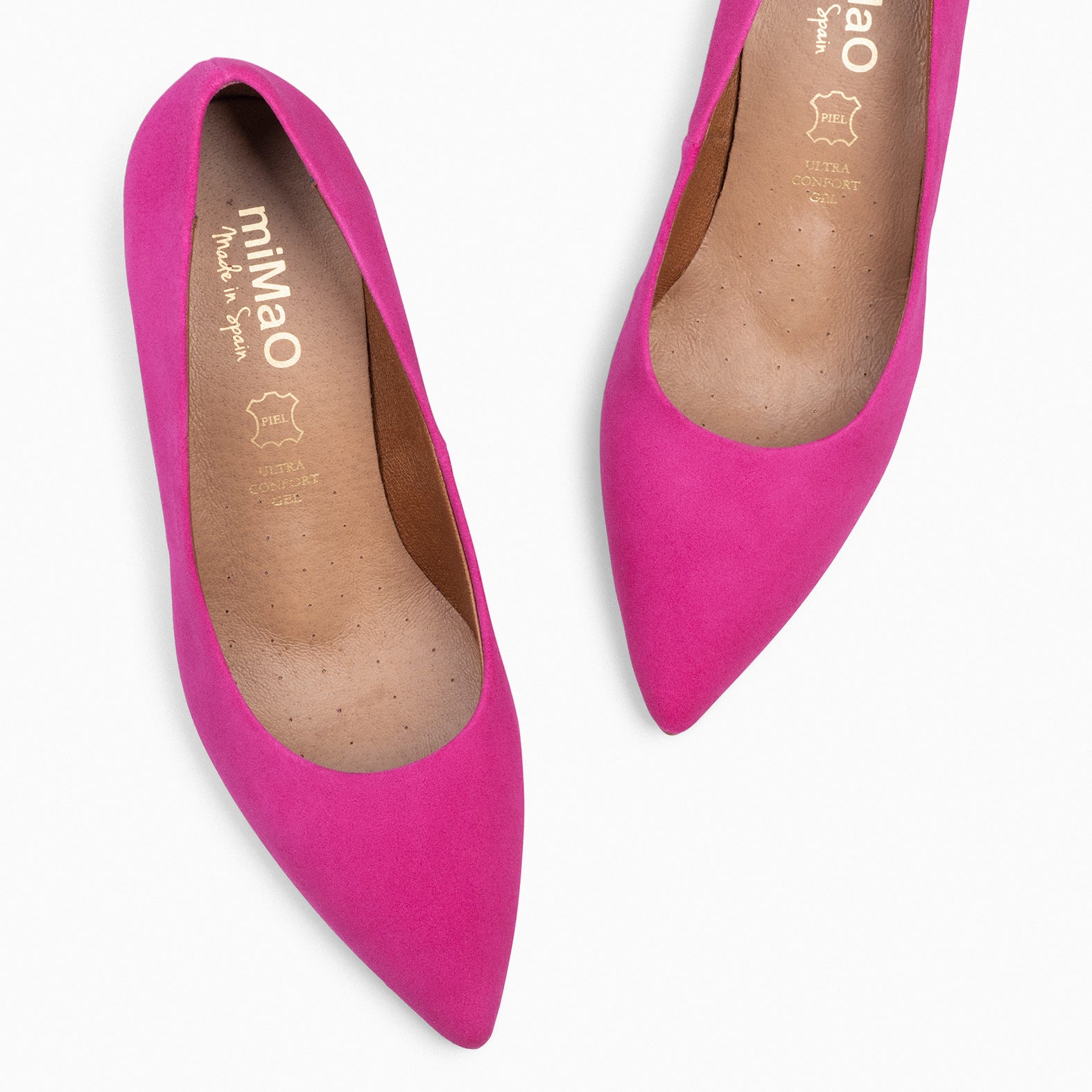 STILETTO - Zapatos de tacón fino en ante FUCSIA