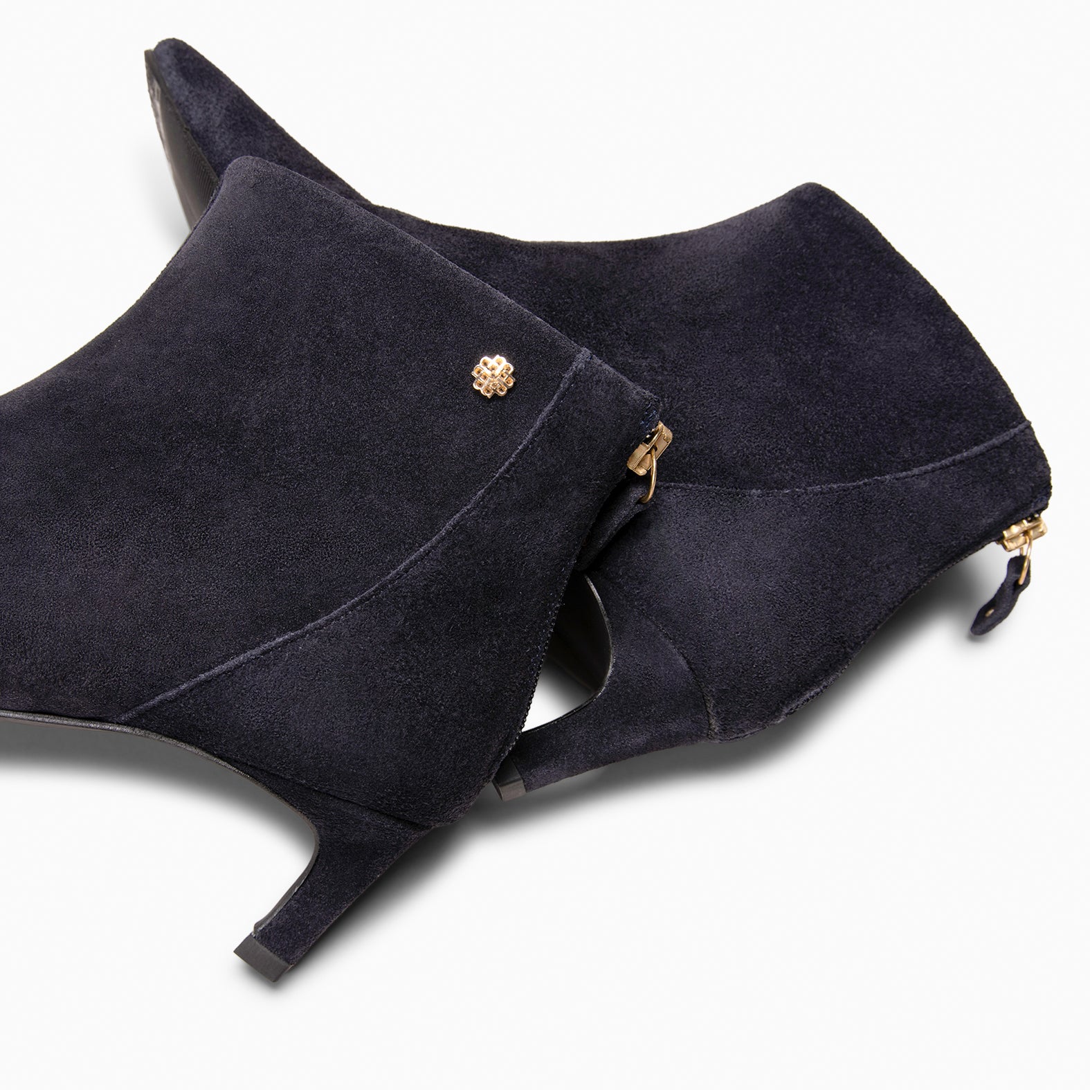 LUISA - Botines de tacón kitten con cremallera MARINO
