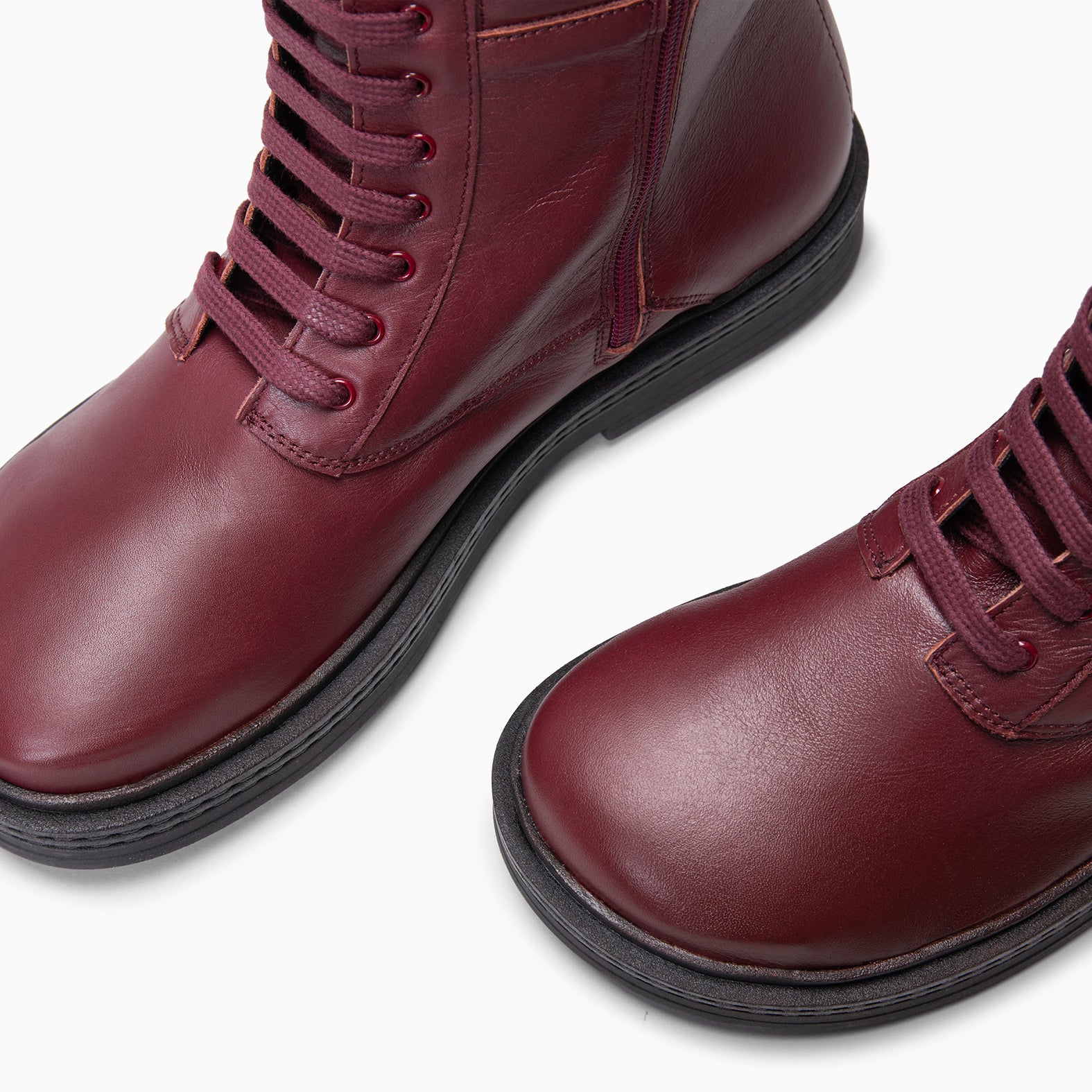 ALFA - Botines con cordones BURDEOS