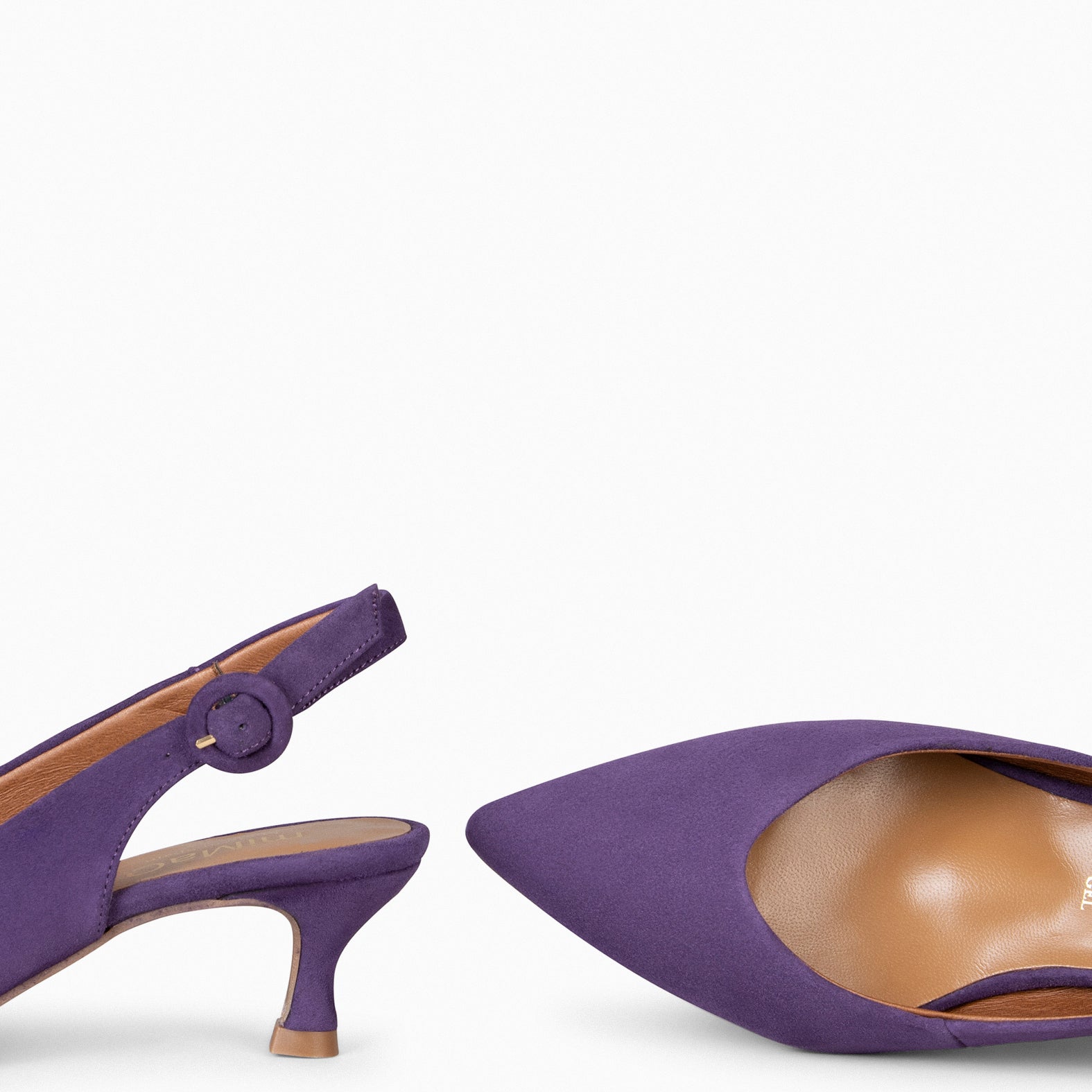 CARMEN – Slingbacks à petit talon kitten VIOLET