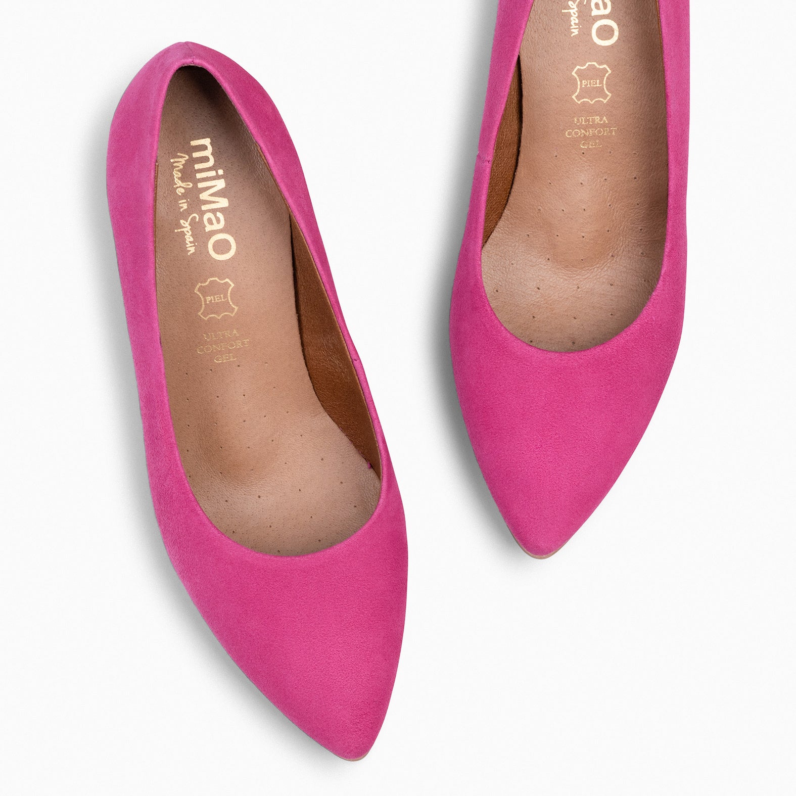 URBAN S - FUCSIA suede mid-heeled shoes