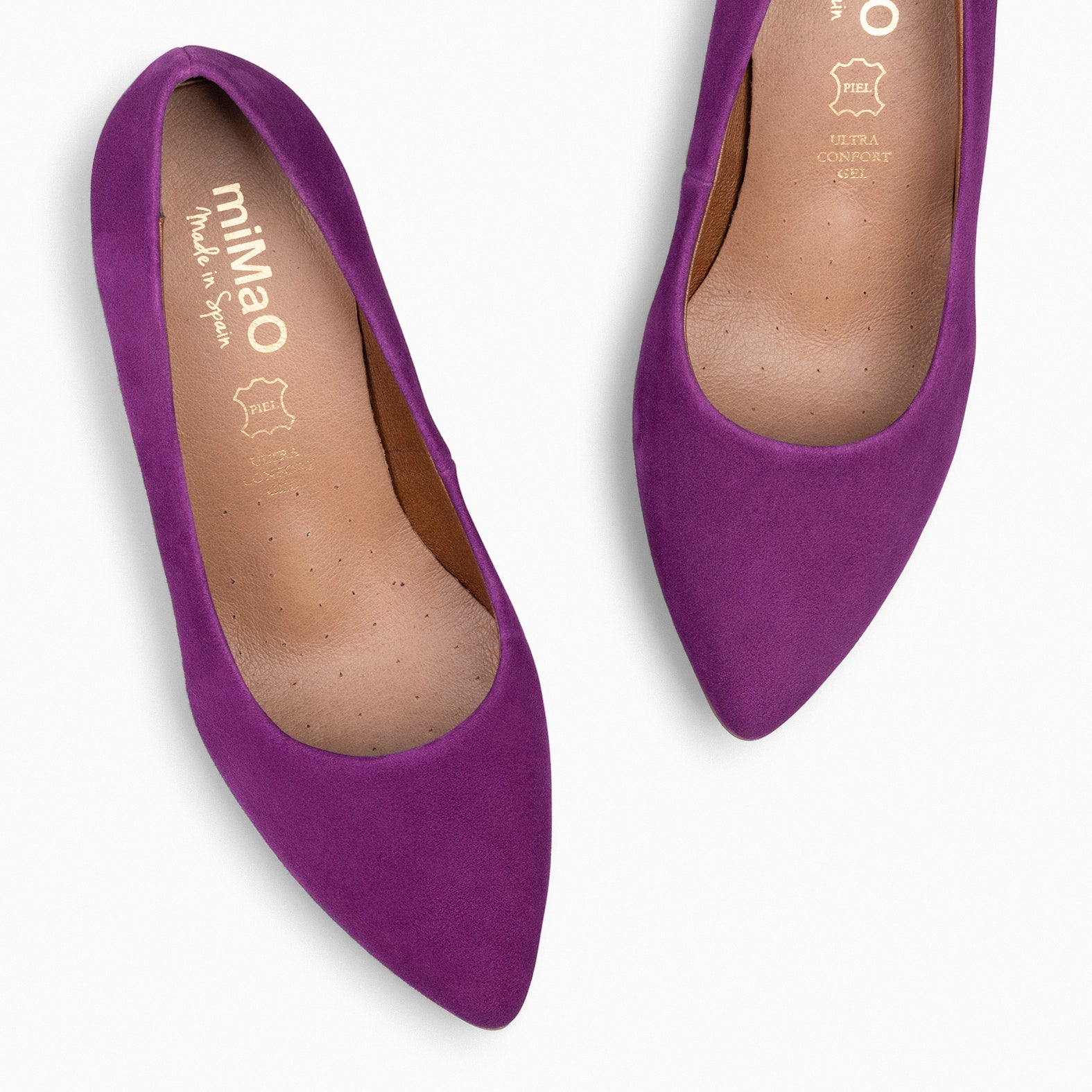 URBAN S - PURPLE mid-heeled suede shoes