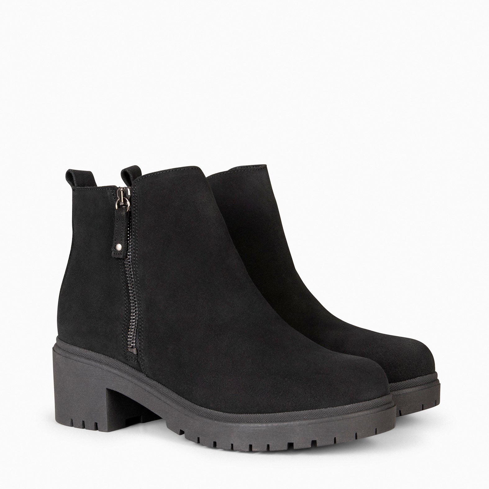 POP – BLACK waterproof leather booties