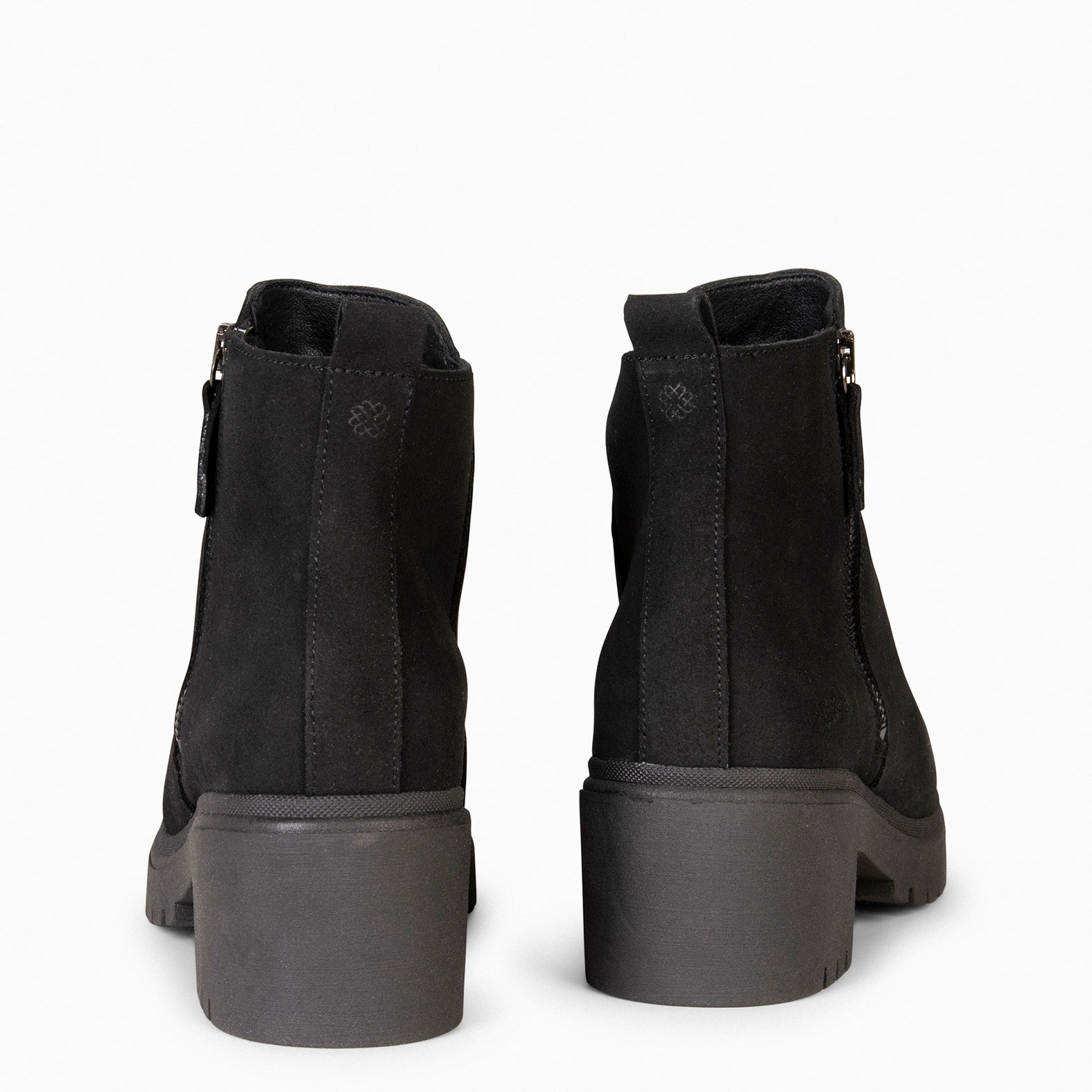 POP – Bottines en daim hydrofuge NOIR