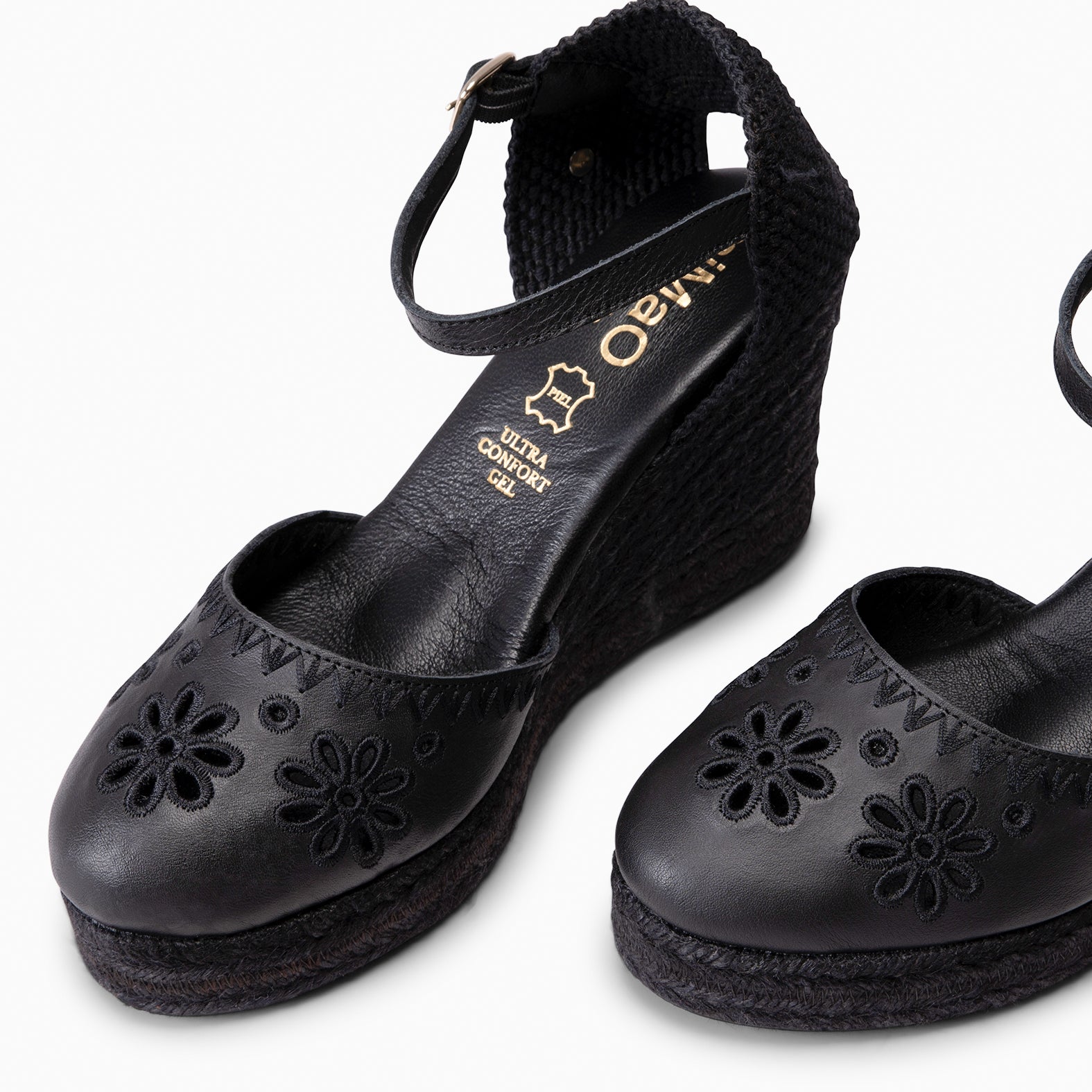 CASARES - Cuña de Esparto de napa NEGRO - miMaO ®