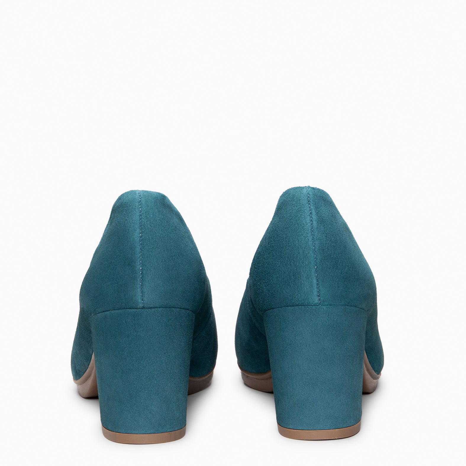 URBAN S - Zapatos de tacón medio de ante VERDE PATO