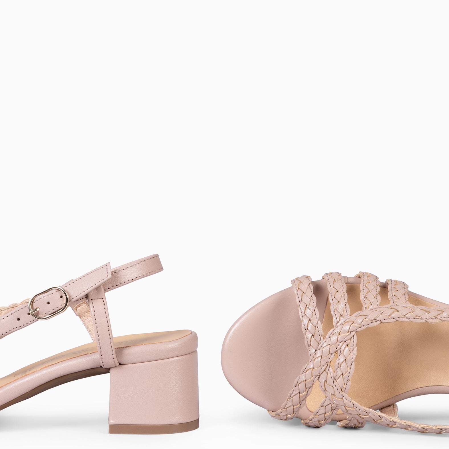 LINA - Sandalias de tacón ancho ROSA CLARO - miMaO ®