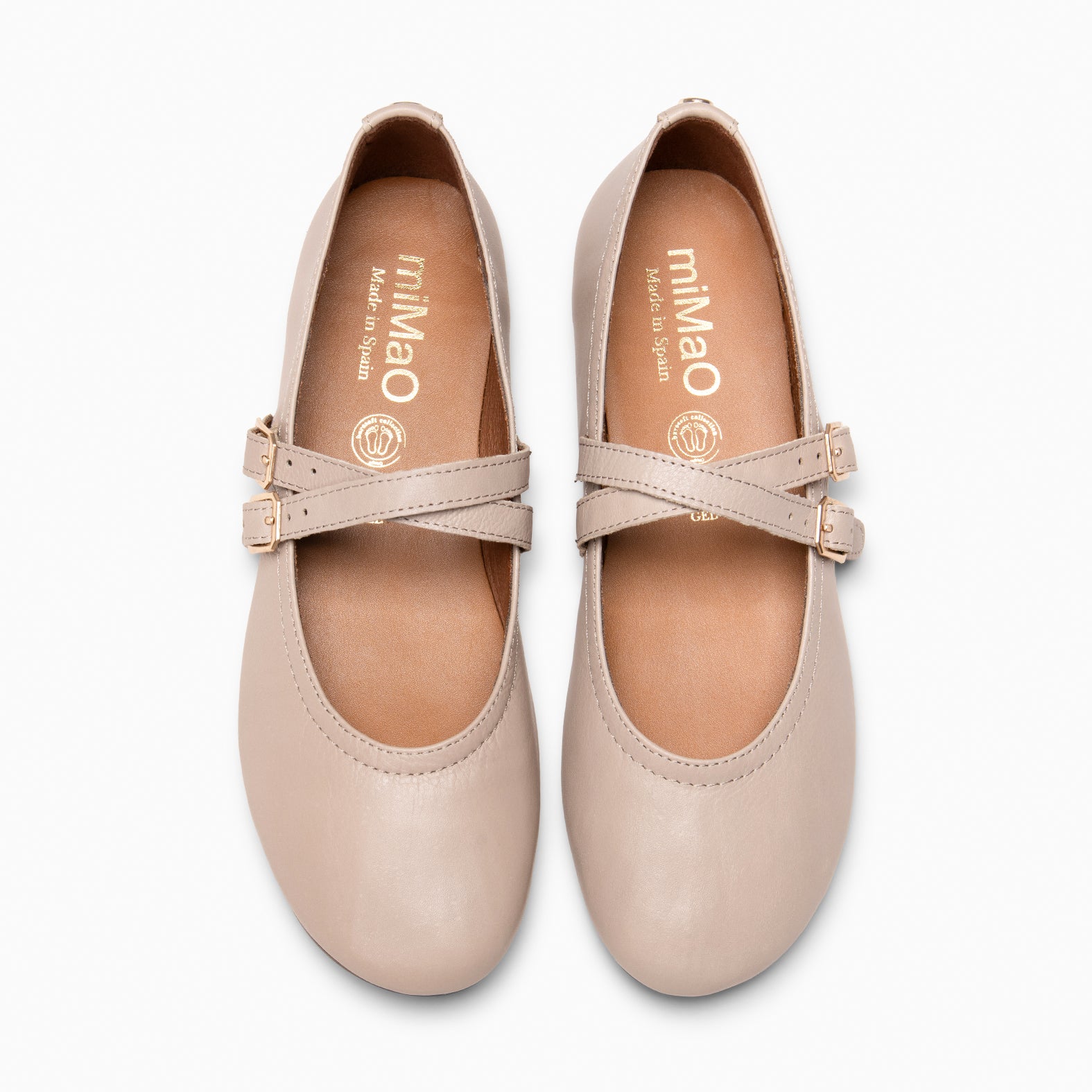 AMAPOLA - BAILARINA PLANA BARESOFT NAPA NUDE