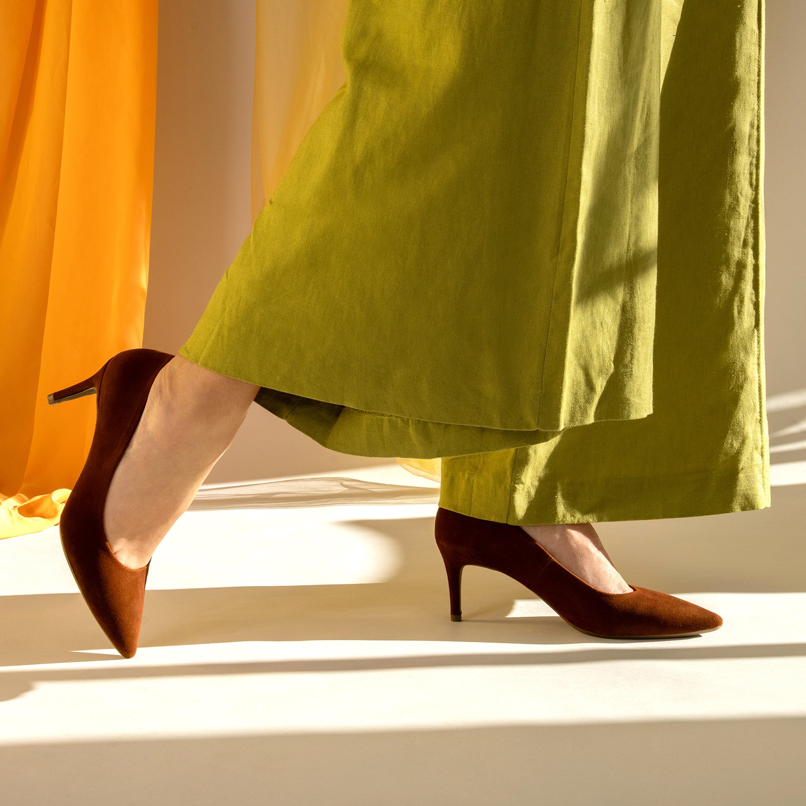 STILETTO - Escarpins à talon aiguille MARRON