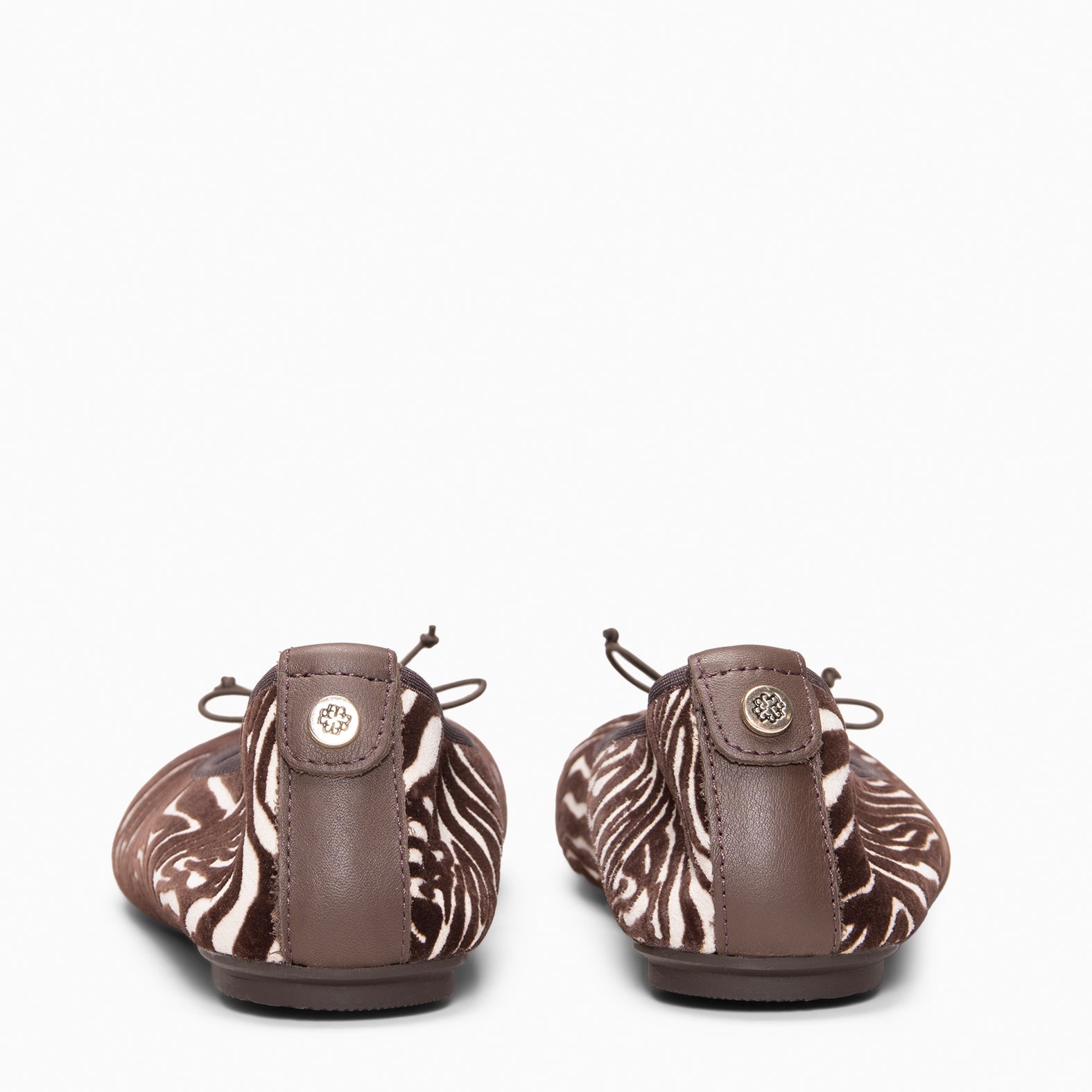 CAMPANILLA - Ballerines Baresoft à nœud ANIMAL PRINT BEIGE