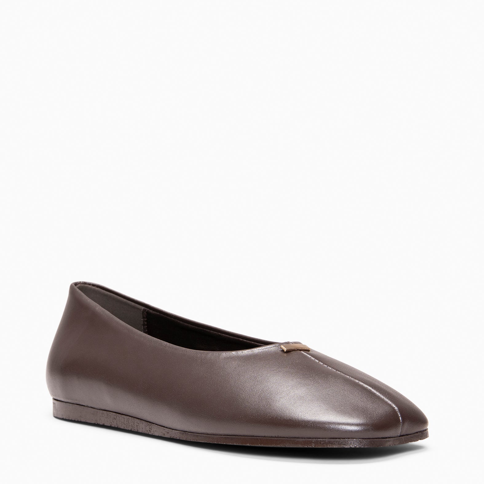 CALA - Ballerines Baresoft en cuir MARRON