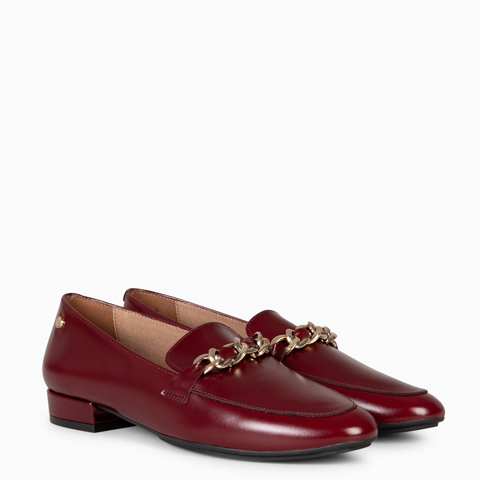 CHAIN – BURGUNDY moccasins with horsebit