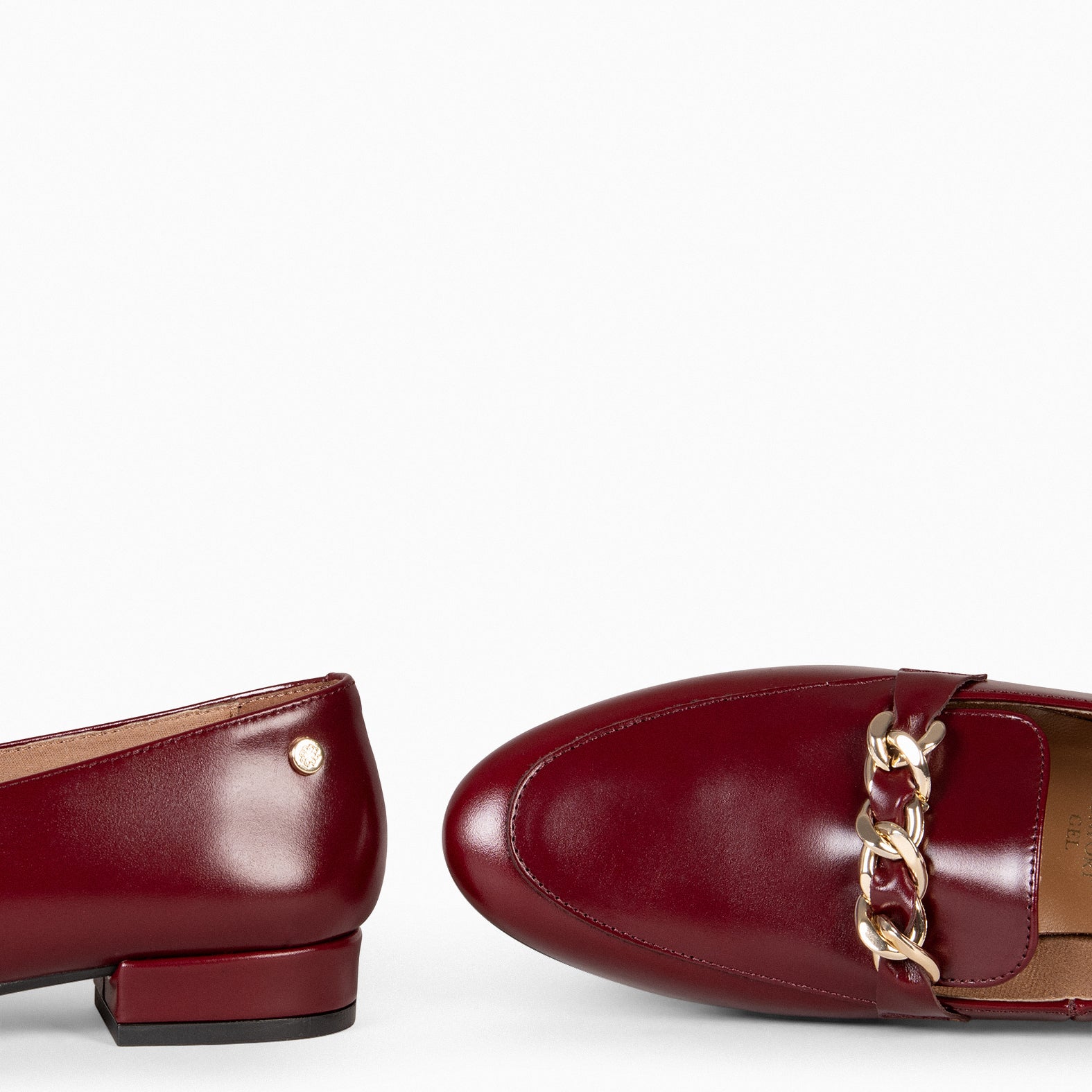 CHAIN – BURGUNDY moccasins with horsebit