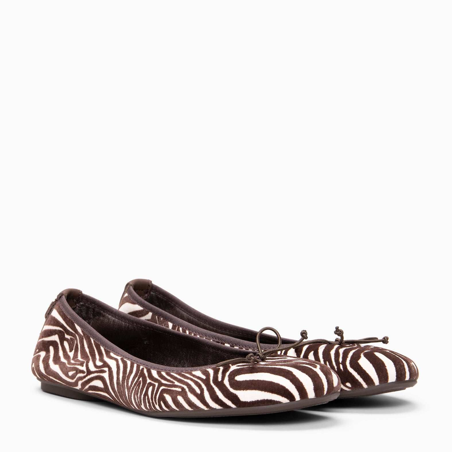 CAMPANILLA - Ballerines Baresoft à nœud ANIMAL PRINT BEIGE