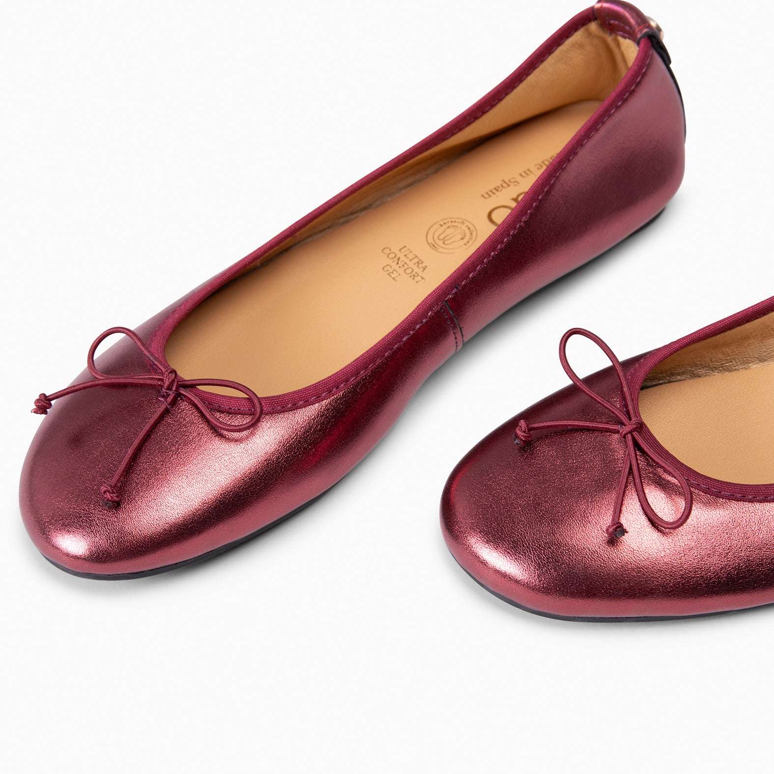 CAMPANILLA - sabrina estilo barefoot com laço BORDO