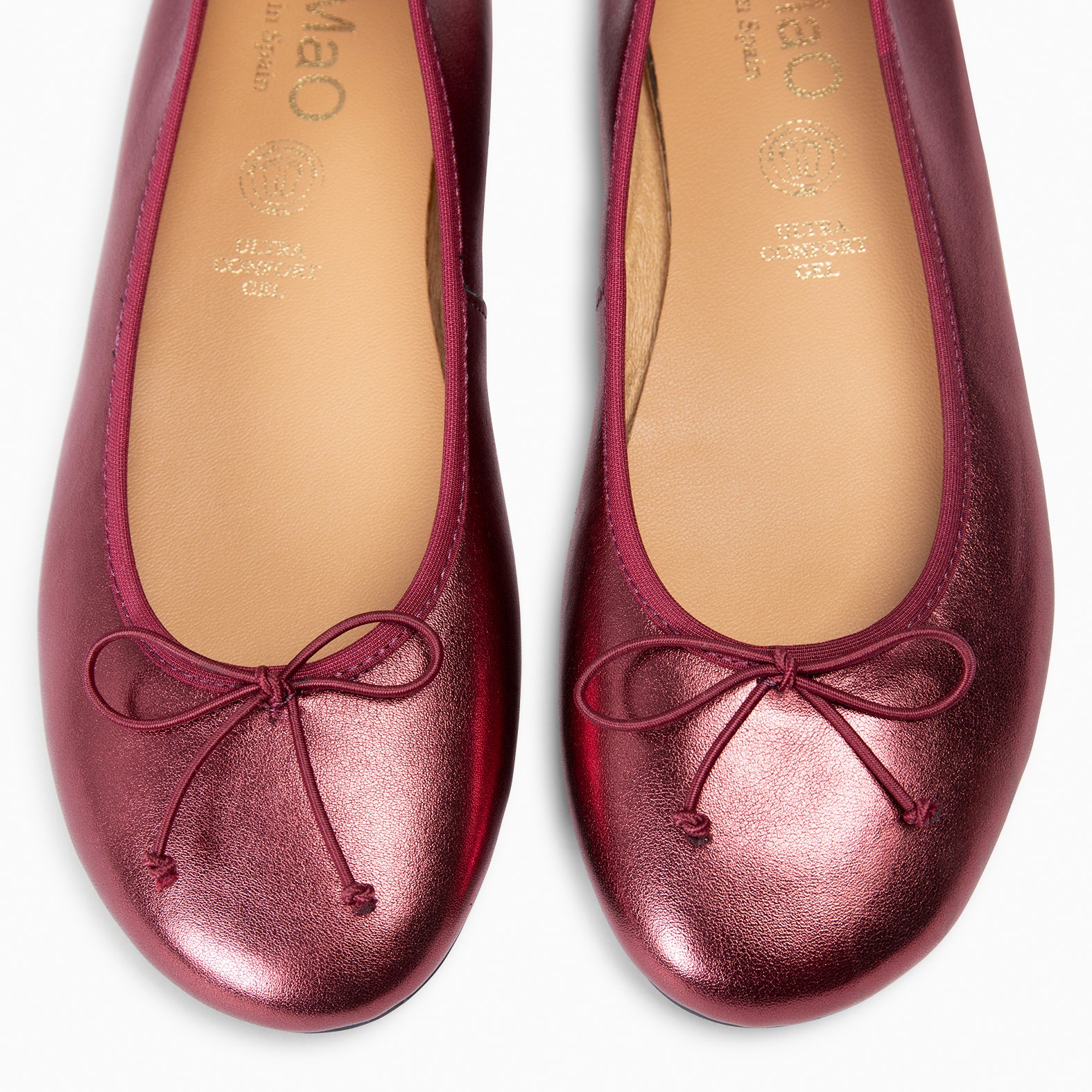 CAMPANILLA - sabrina estilo barefoot com laço BORDO