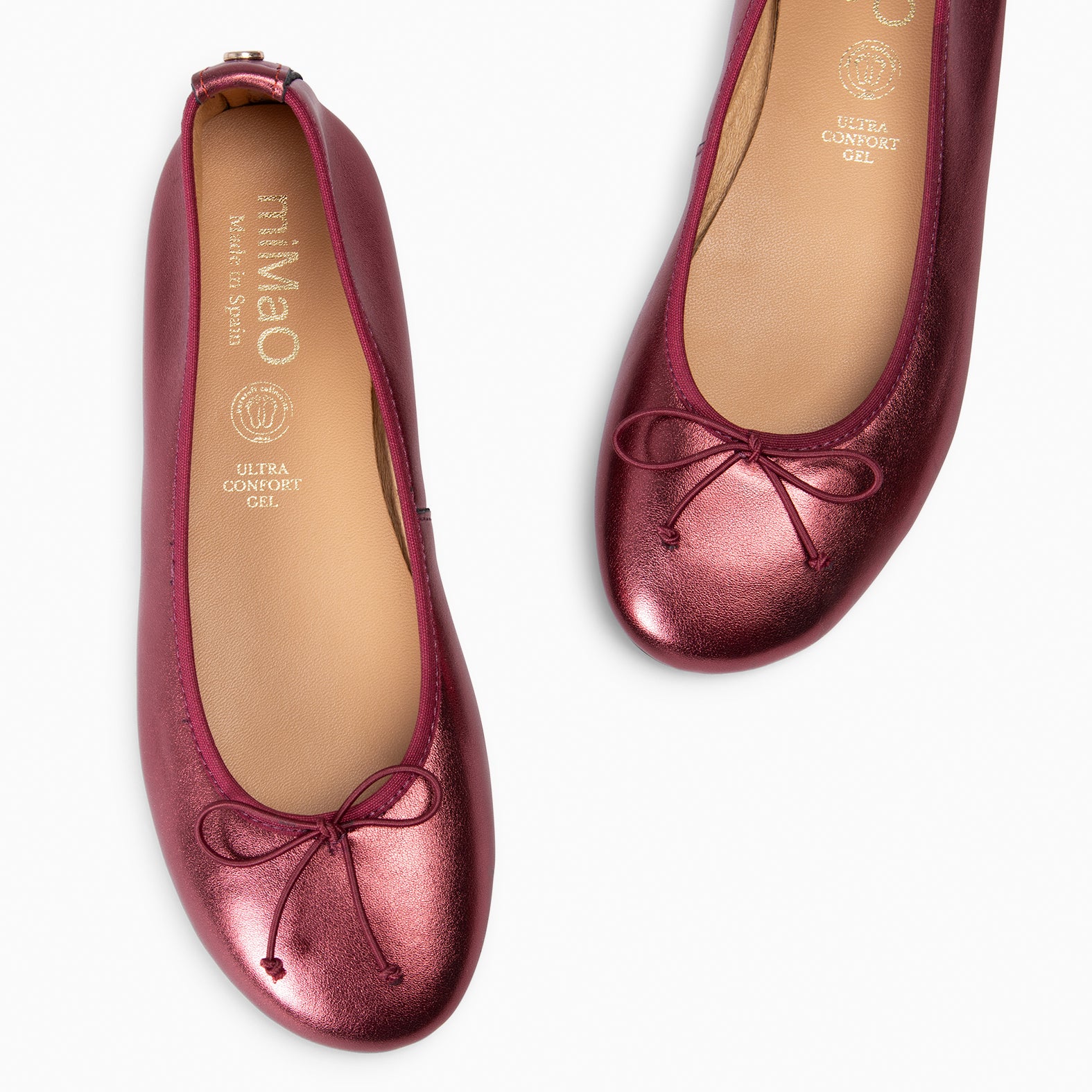 CAMPANILLA - sabrina estilo barefoot com laço BORDO