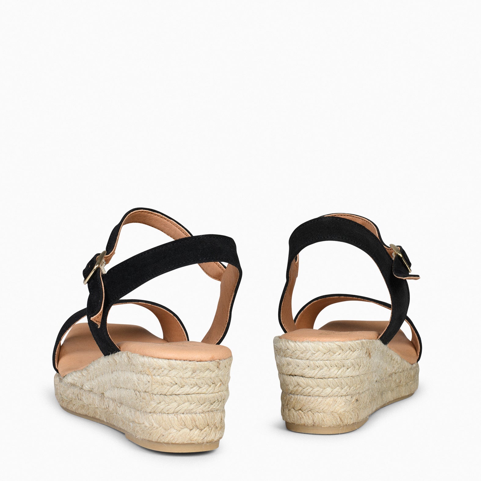 JEREZ - Sandalias de Esparto NEGRO