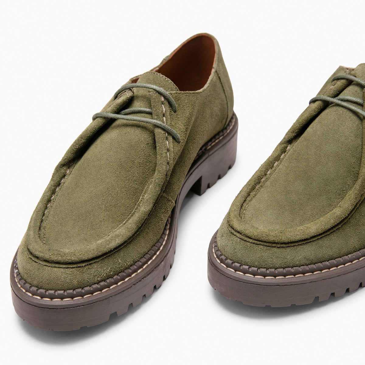 YALE – Mocasín con suela track con cordones KAQUI