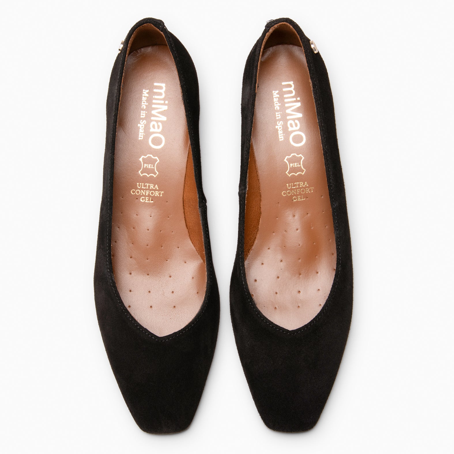 DORI - BLACK Heeled shoes with gold detail