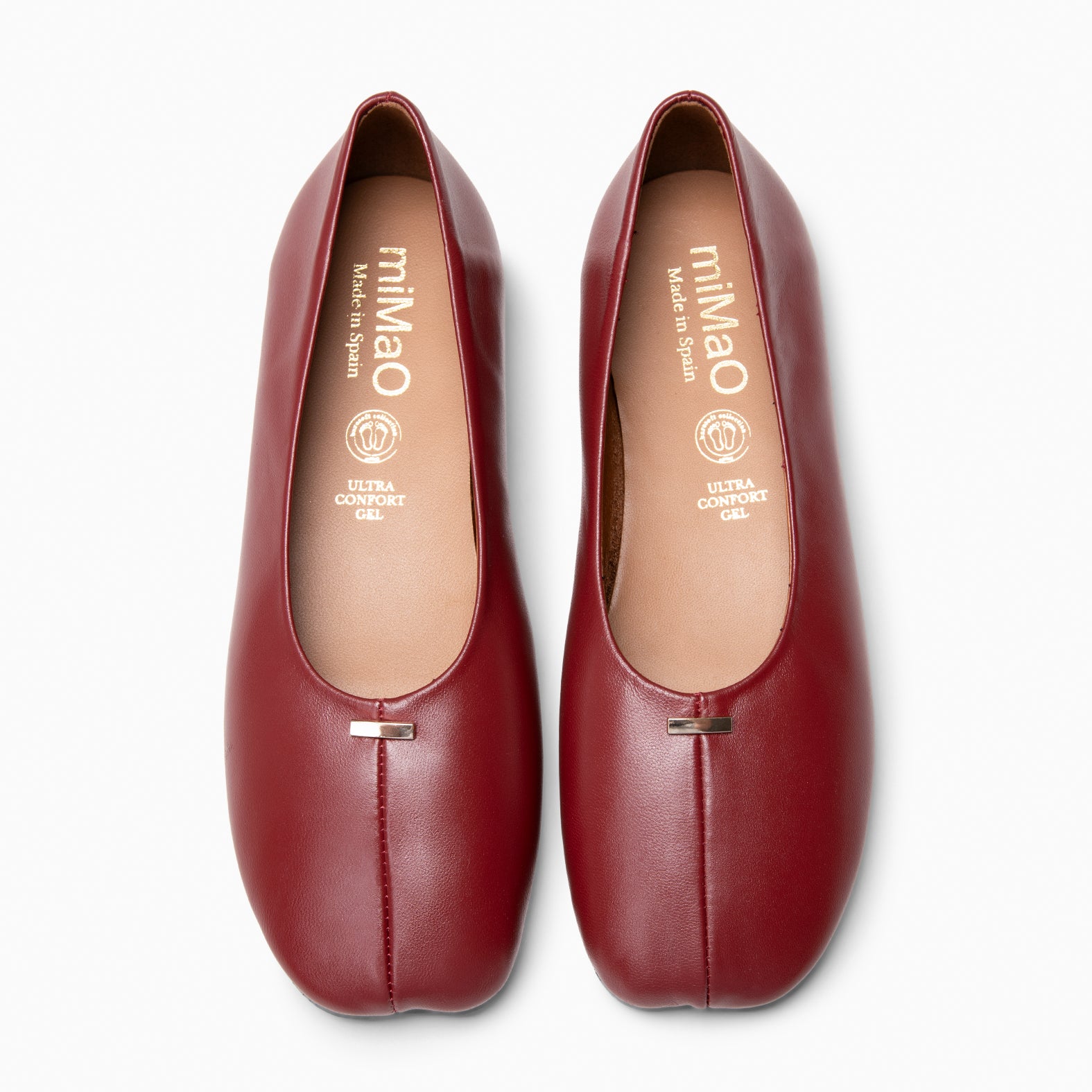 CALA - Ballerines Baresoft en cuir ROUGE