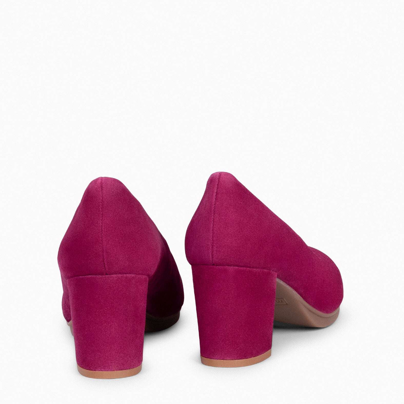 URBAN S - WINE mid-heeled suede shoes