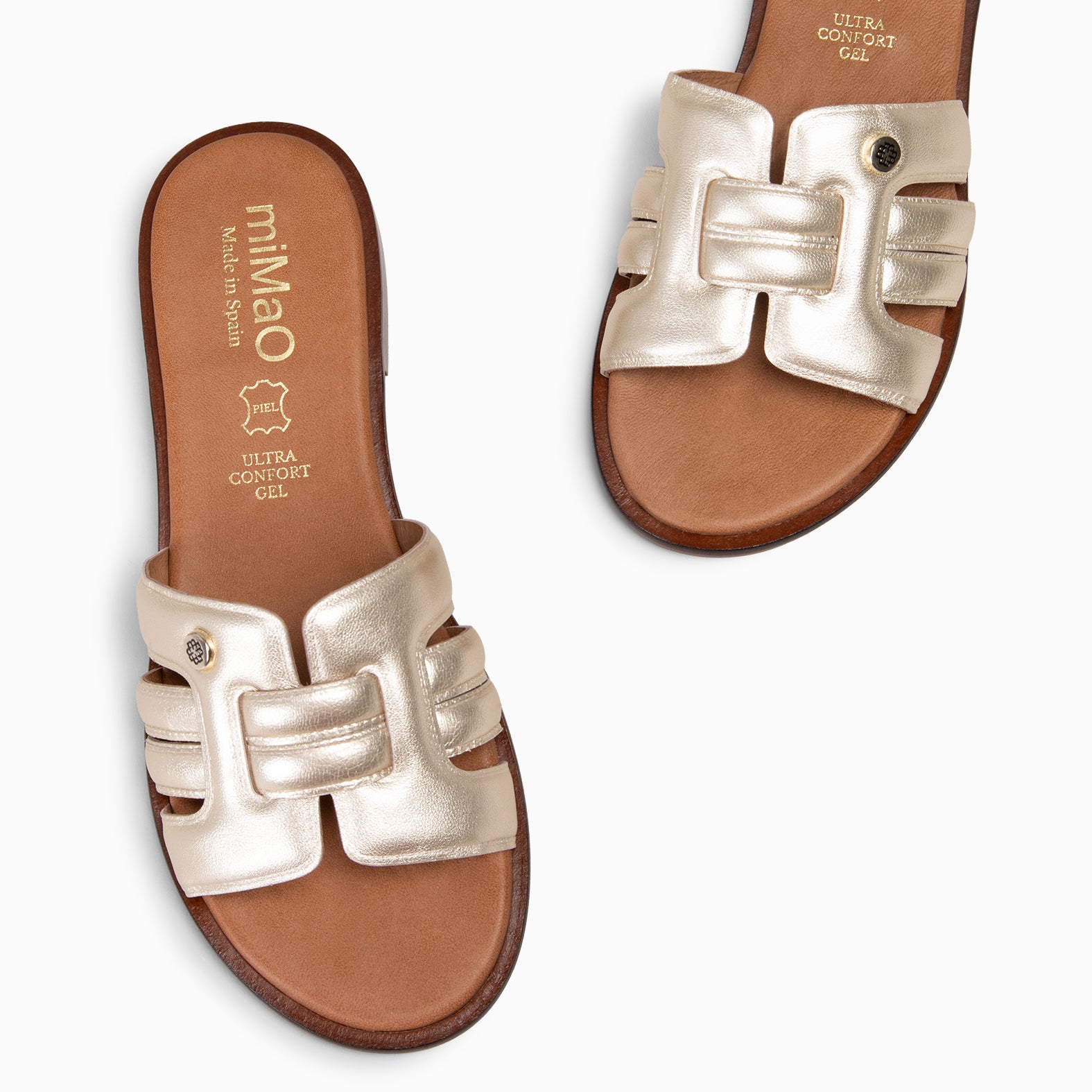 MENFIS – CHAMPAGNE Flat Sandals