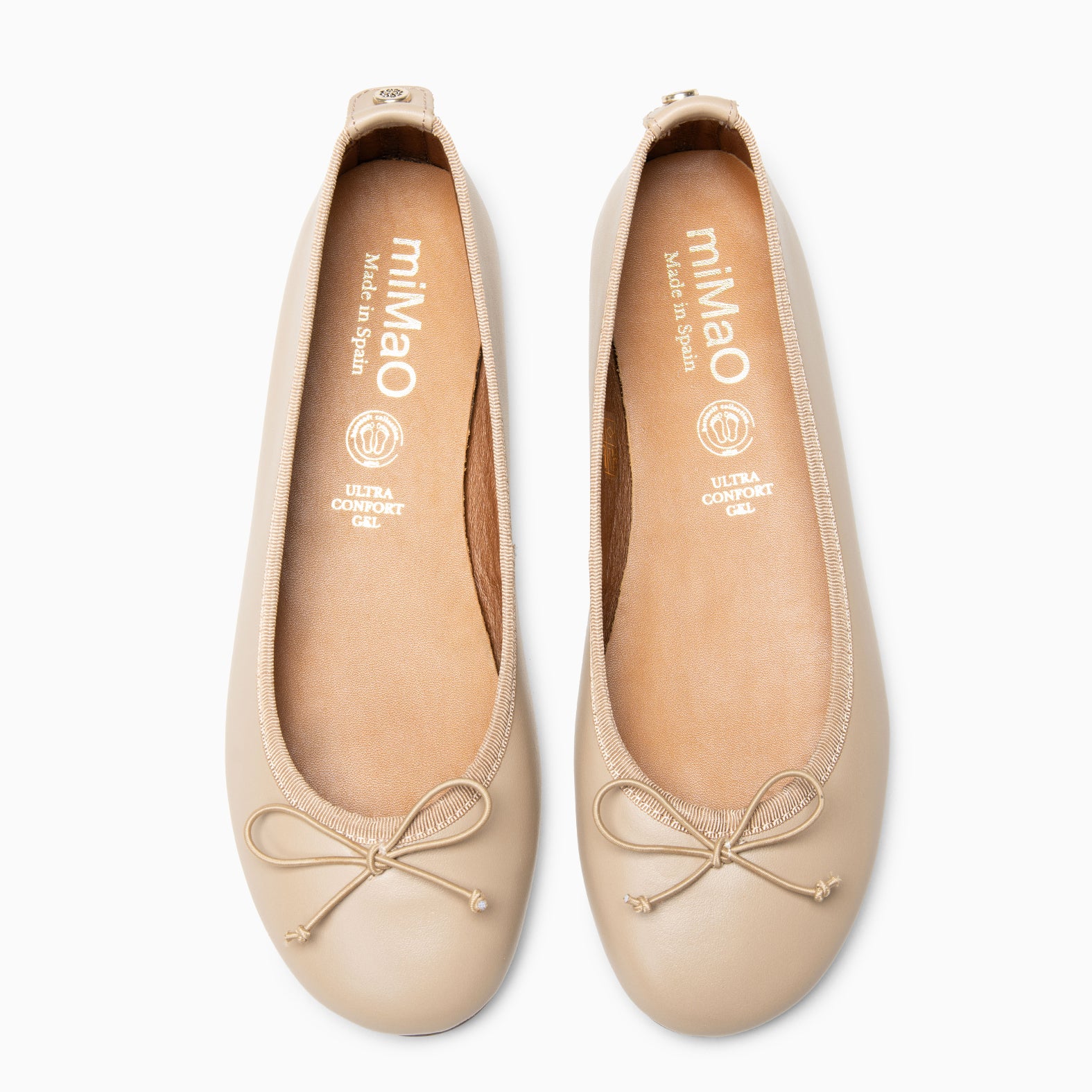 CAMPANILLA - Ballerines Baresoft à nœud BEIGE