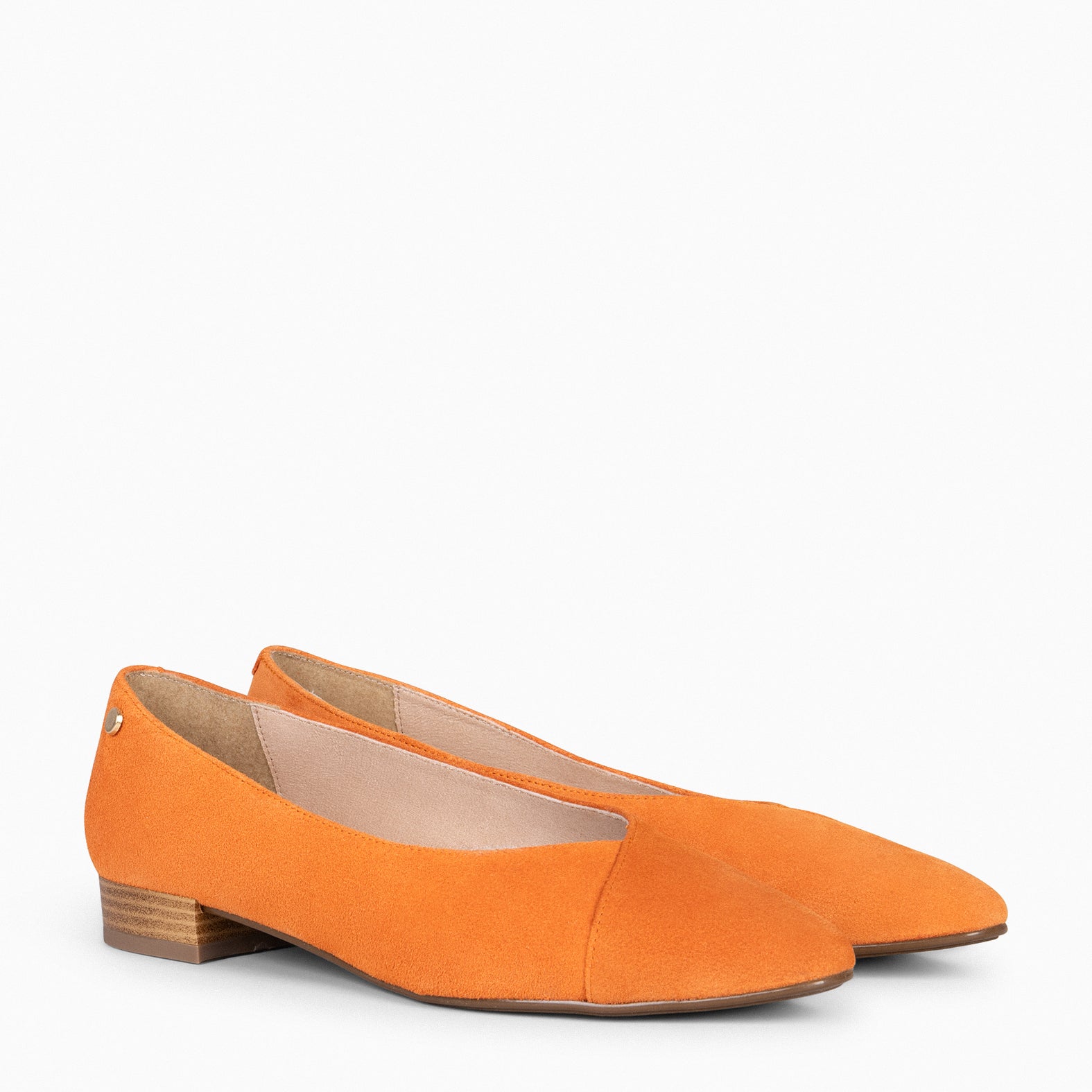 Orange sales flats shoes