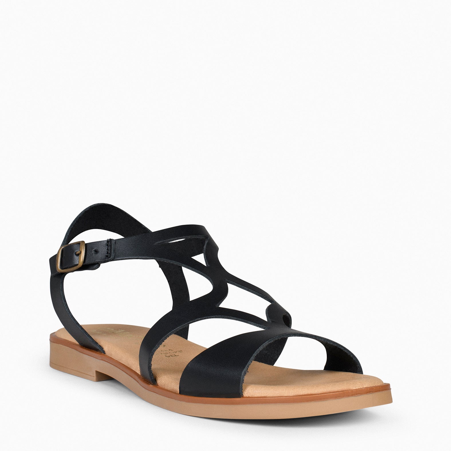 BAMBÚ – NEGRO FLAT SANDALS