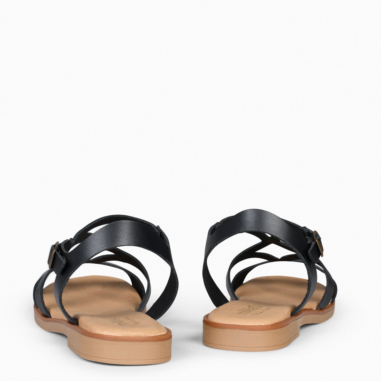 BAMBÚ – NEGRO FLAT SANDALS