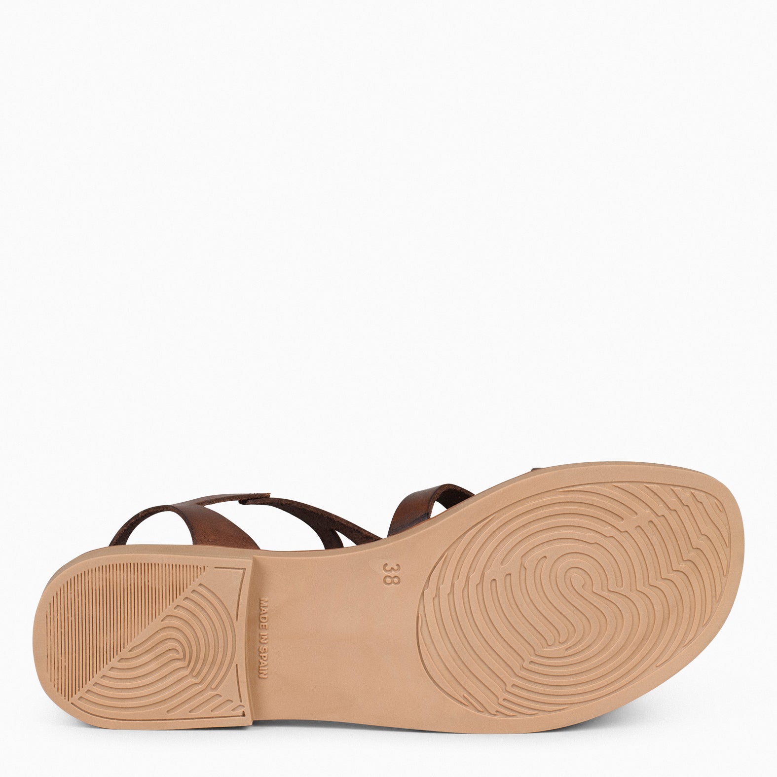 BAMBOO – DARK BROWN FLAT SANDALS