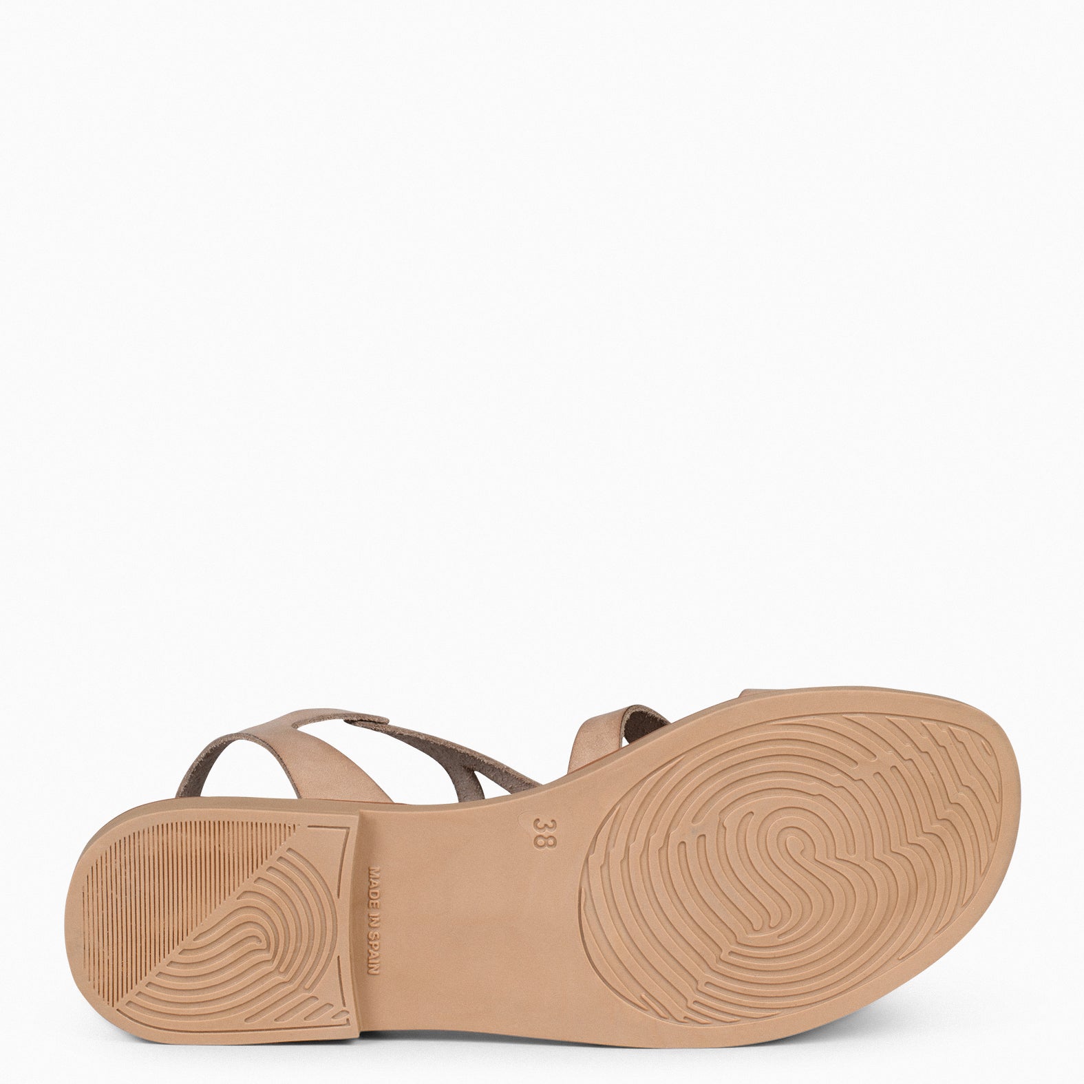 BAMBOO – TAUPE FLAT SANDALS