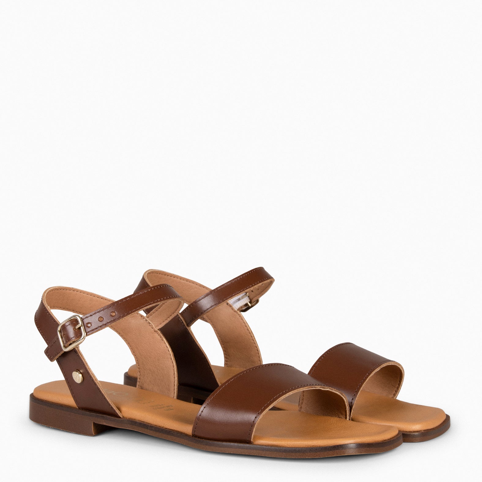 SANTORINI - BROWN Flat Sandals