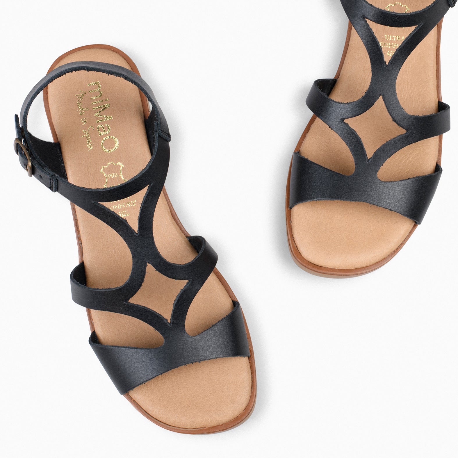 BAMBÚ – NEGRO FLAT SANDALS