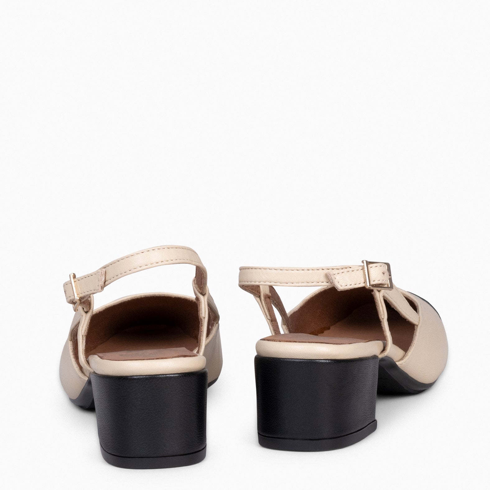 AUDREY – BEIGE sling-back ballerina