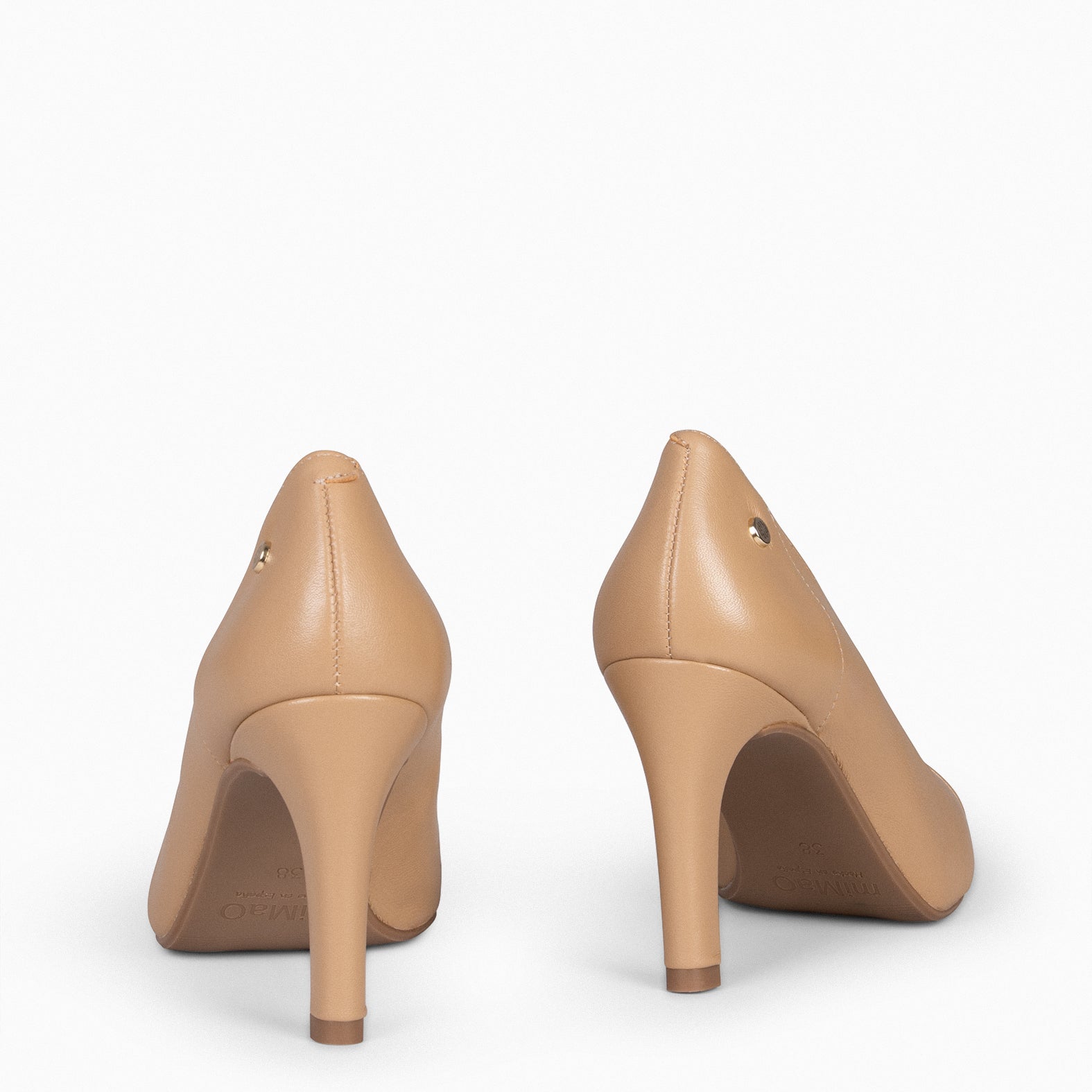 GLAM – Zapatos elegantes de tacón alto CAMEL