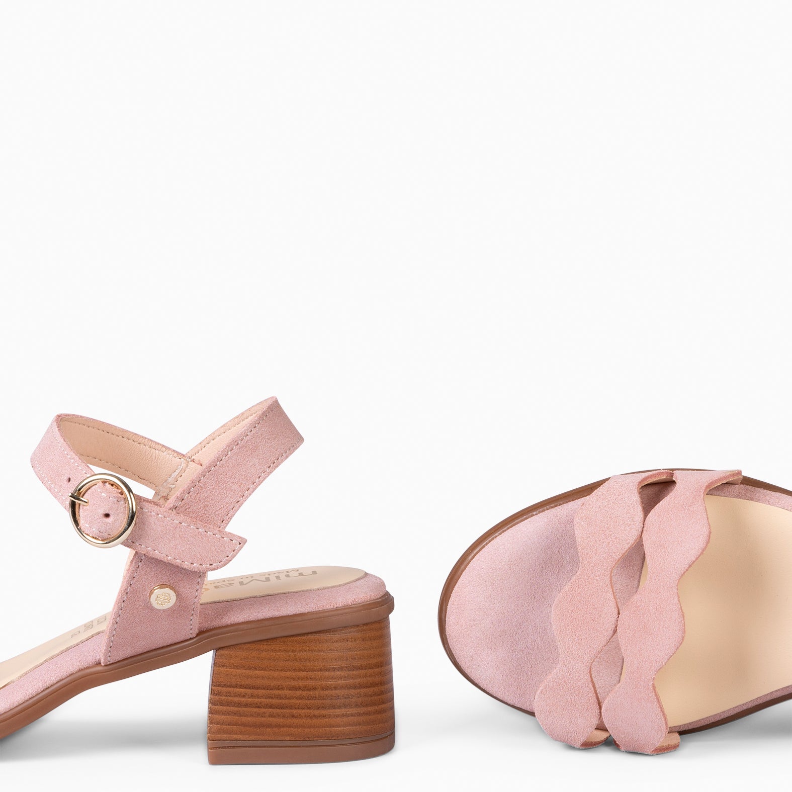 LETY - SANDALIA DE TACÓN DE VESTIR ROSA - miMaO ®