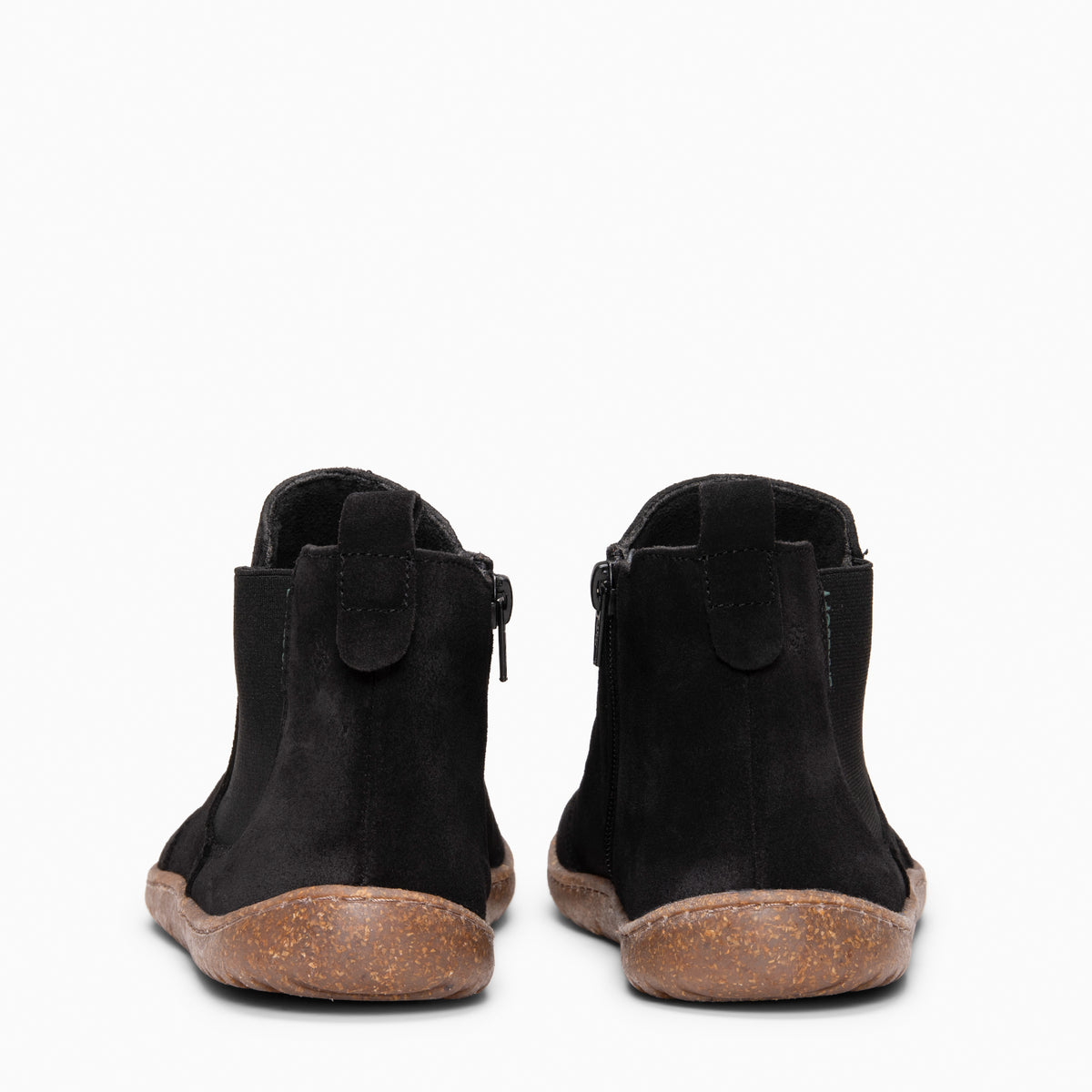 RAIN - BLACK Water repellent suede Chelsea ankle boots