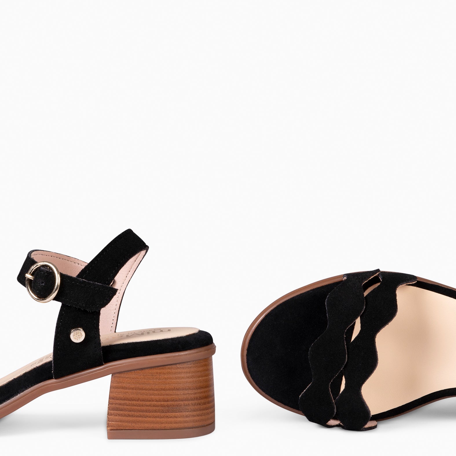 LETY - Sandales à talon ultra confort NOIR