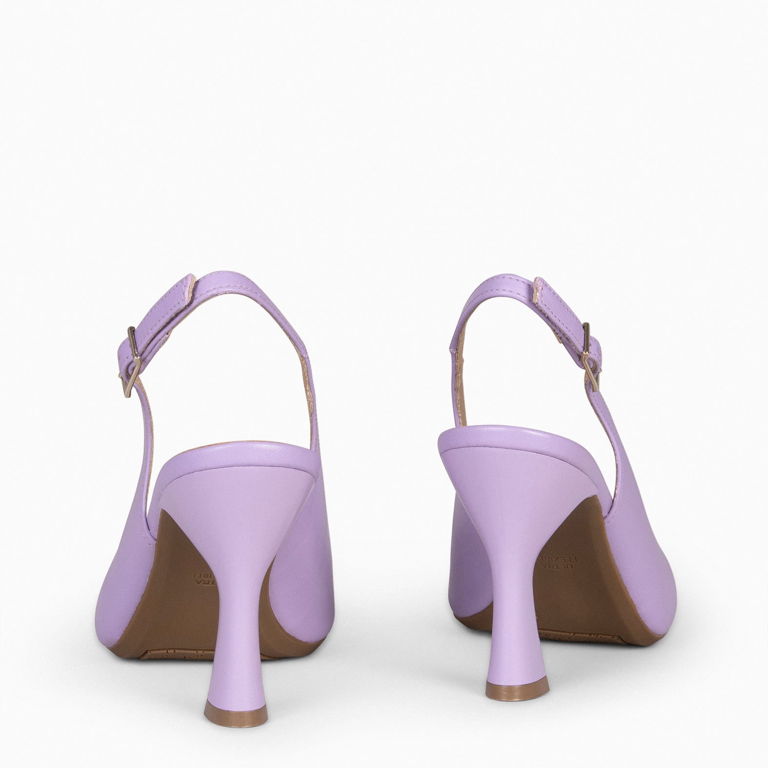 GLAM SLINGBACKS – Escarpins à talon slingbacks en cuir LILAS