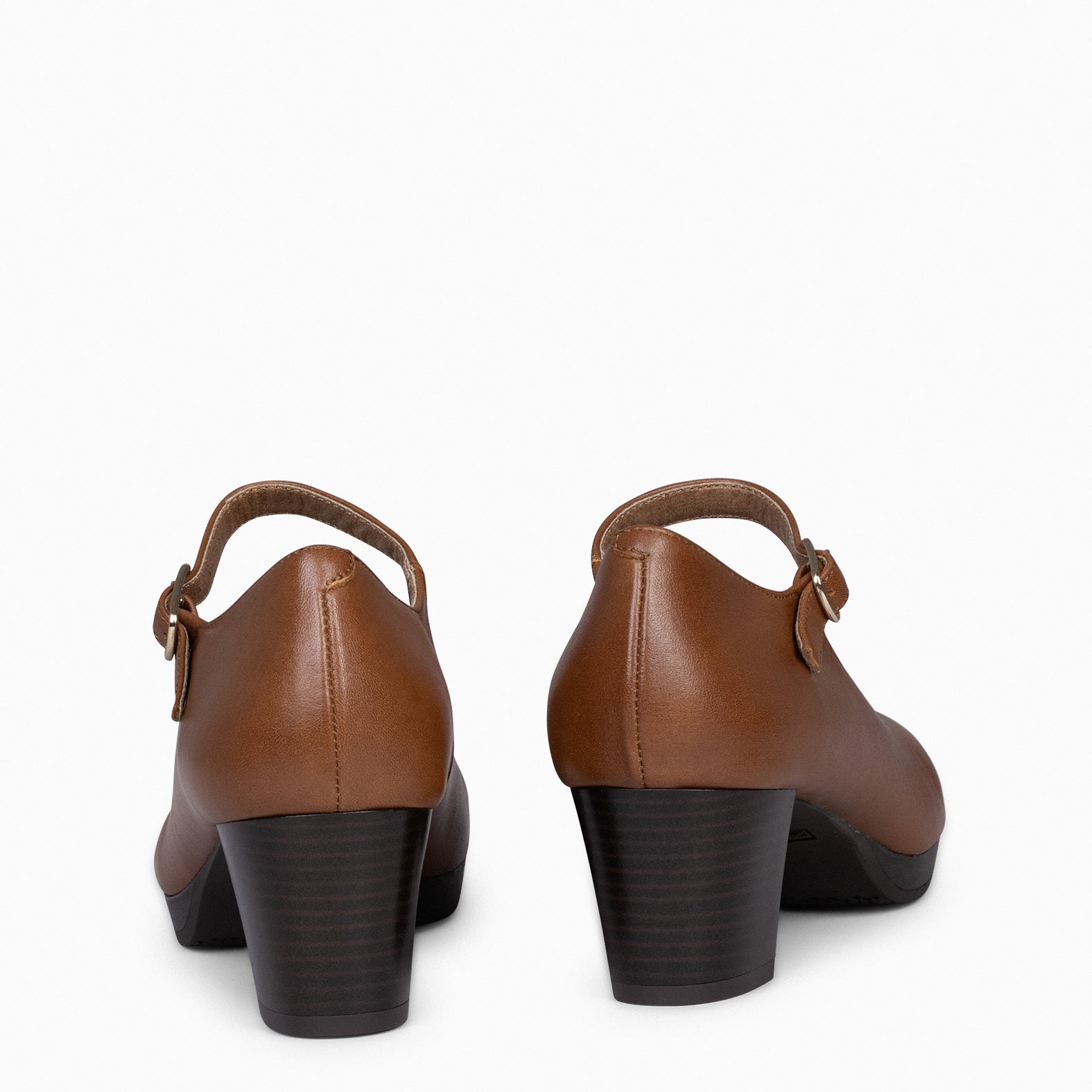 AZAFATA PULSERA – Zapatos de mujer con plataforma y tacón bajo CAMEL