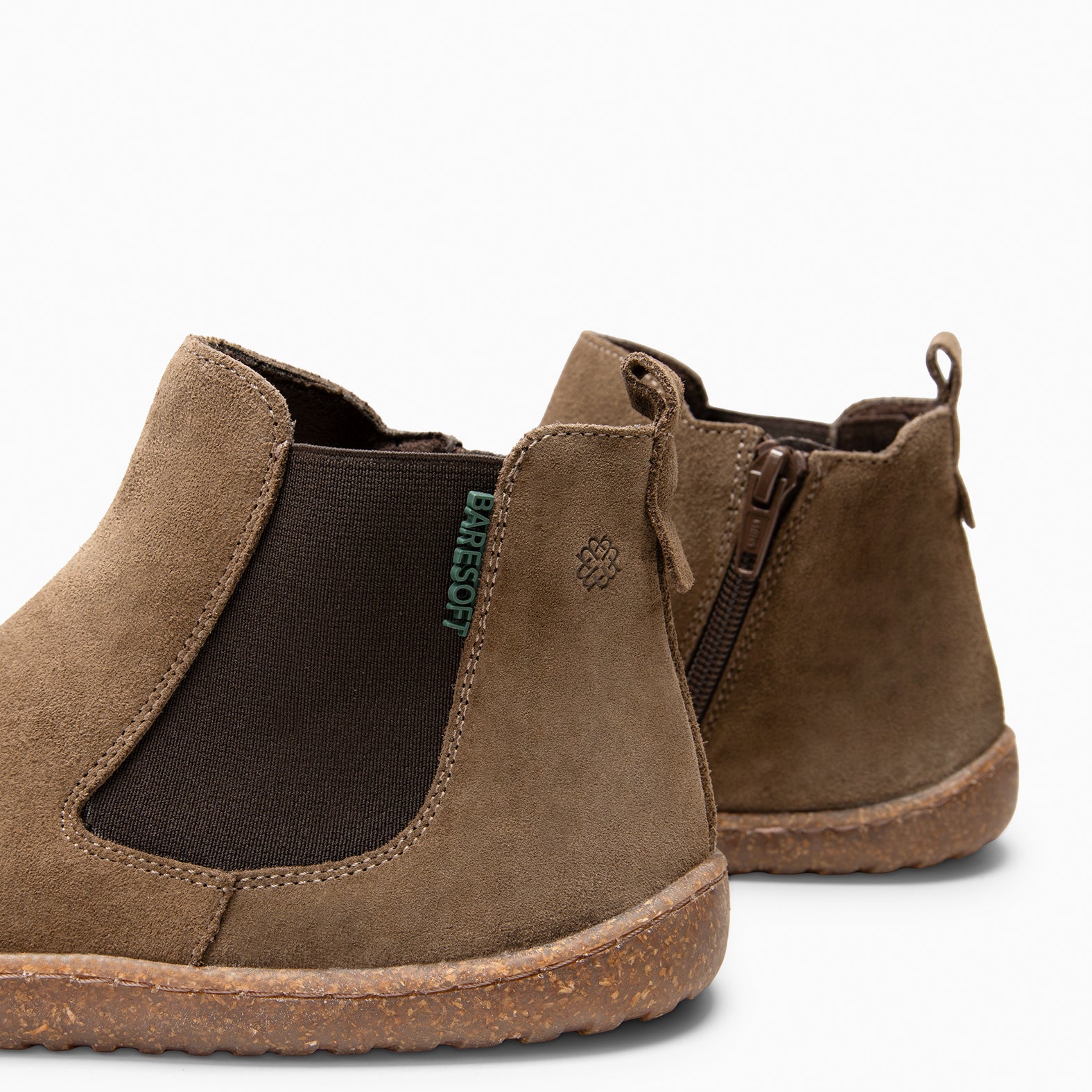 RAIN - Botines Chelsea de ante hidrófugo TAUPE