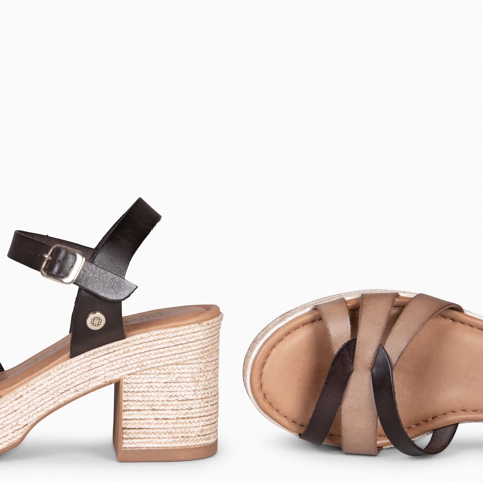 LARISA - BROWN Platform Sandals