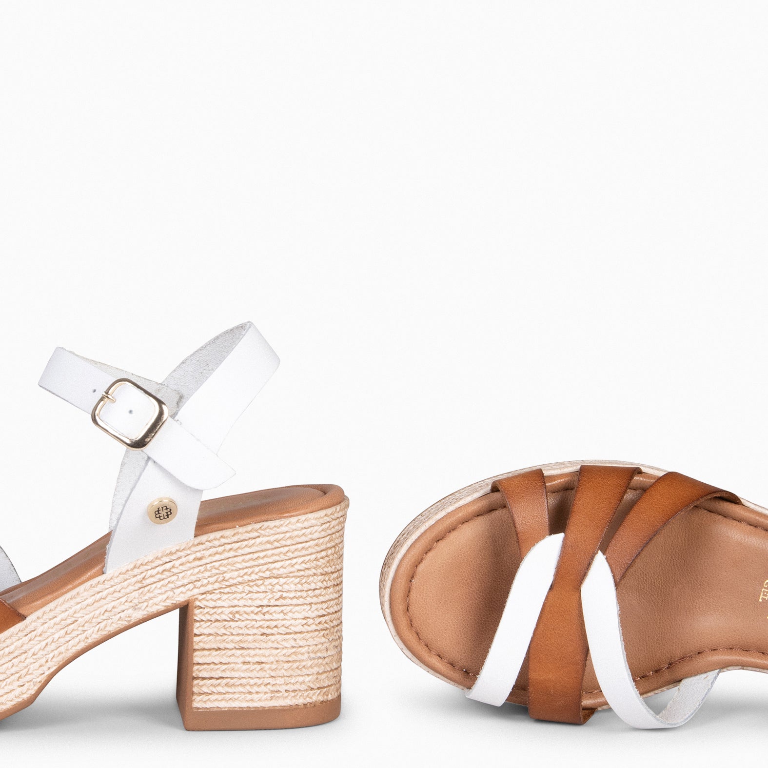 LARISA - WHITE Platform Sandals
