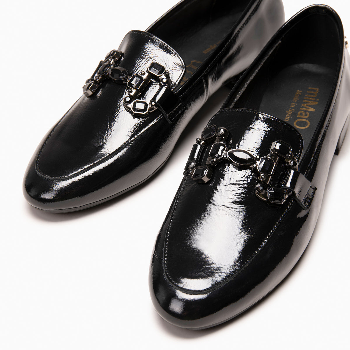 DORIAN - Mocasines planos con adorno NEGRO