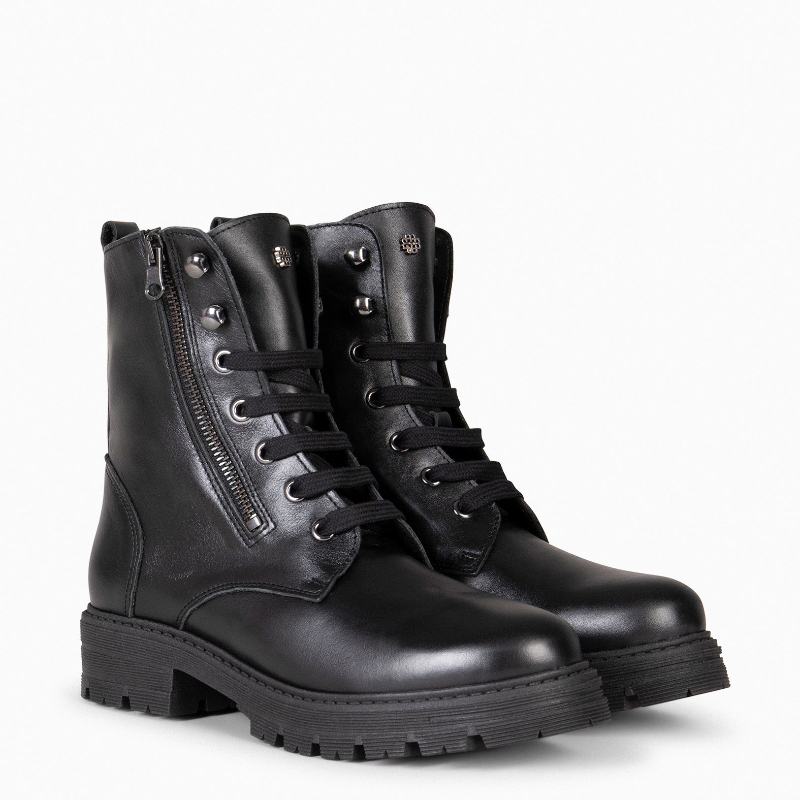 MILITAR – Botas militares de mujer NEGRO