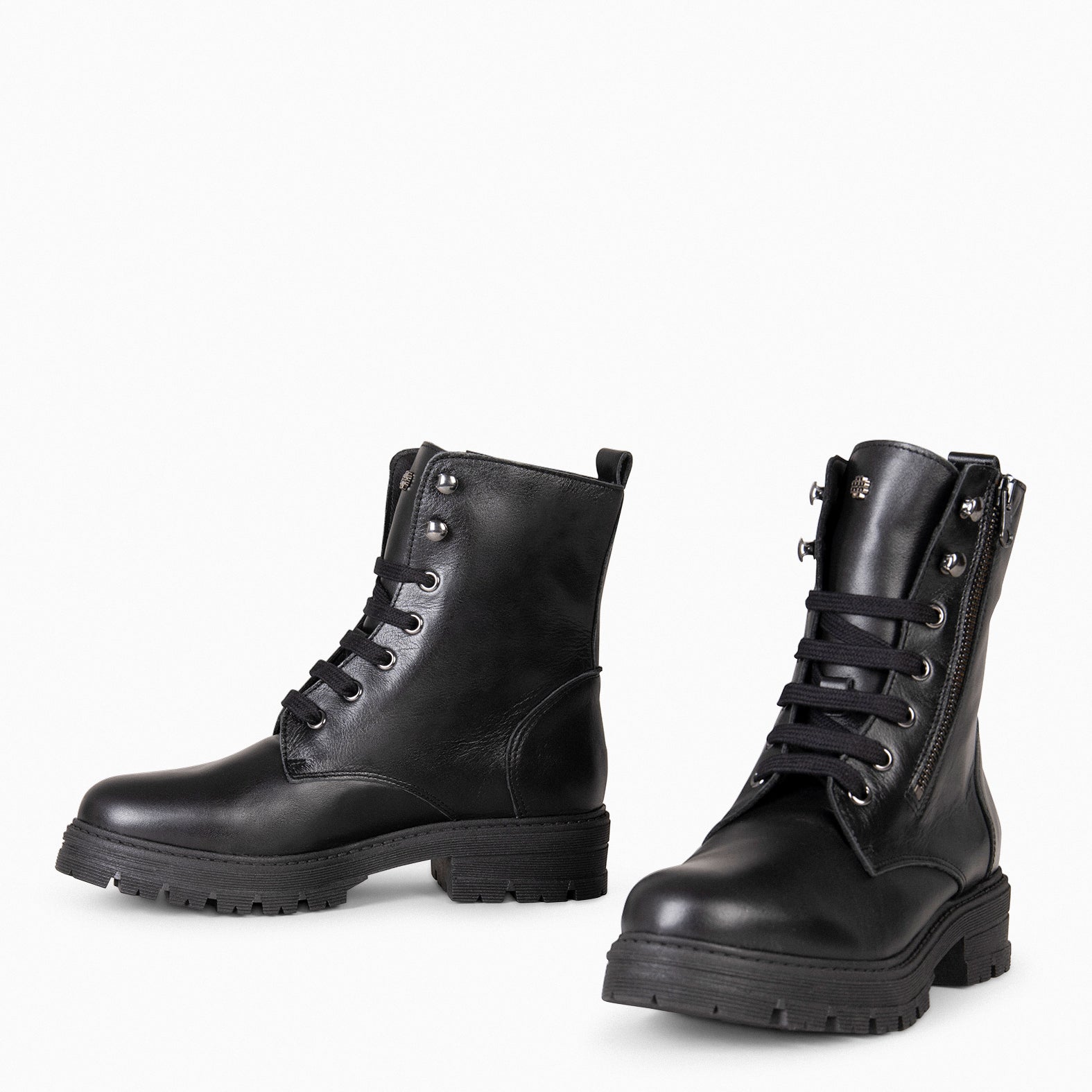 MILITAR – Botas militares de mujer NEGRO