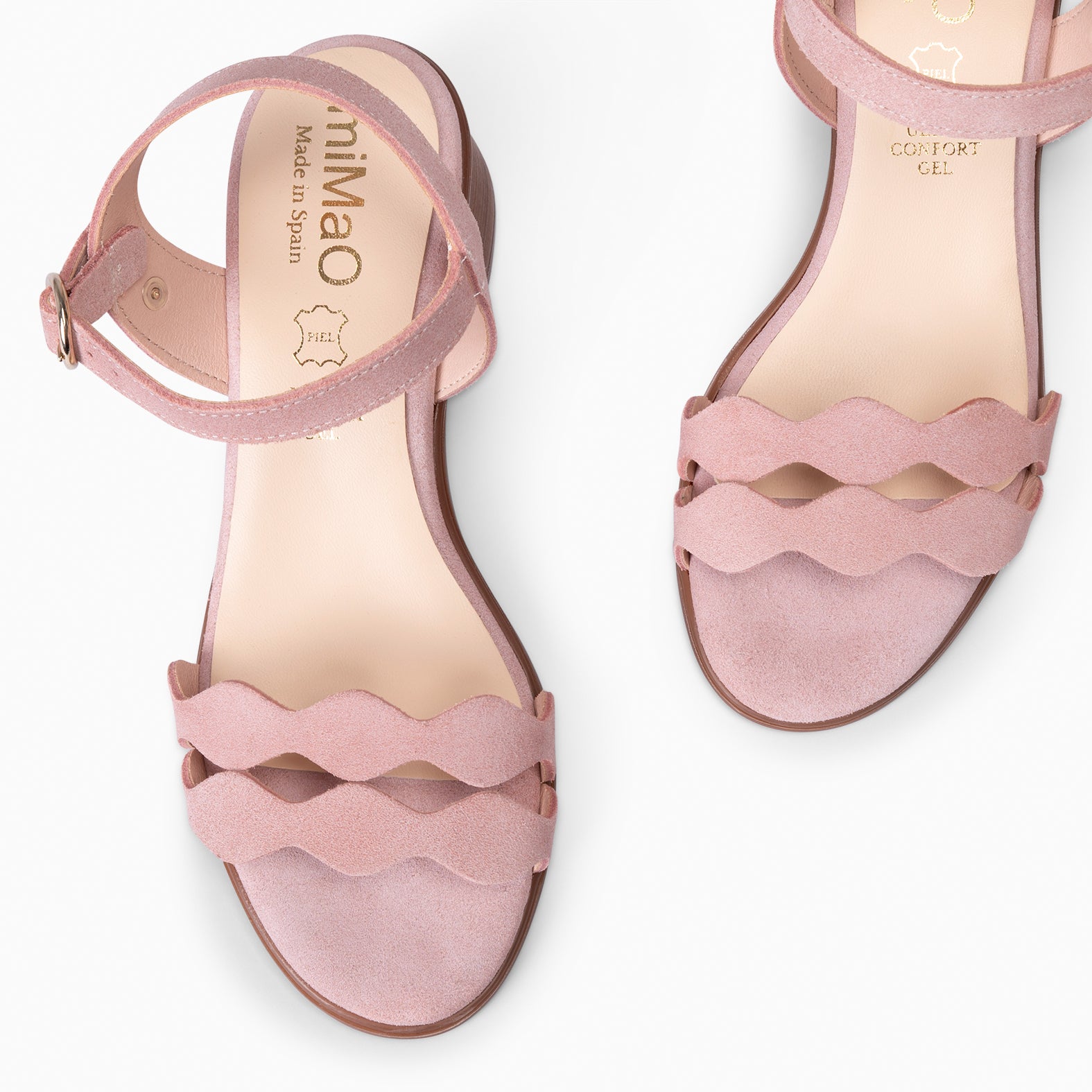 LETY - SANDALIA DE TACÓN DE VESTIR ROSA - miMaO ®