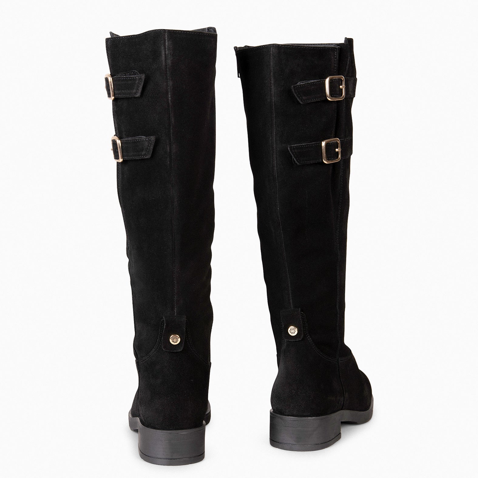 CORK – Bottes hautes à largeur ajustable NOIR